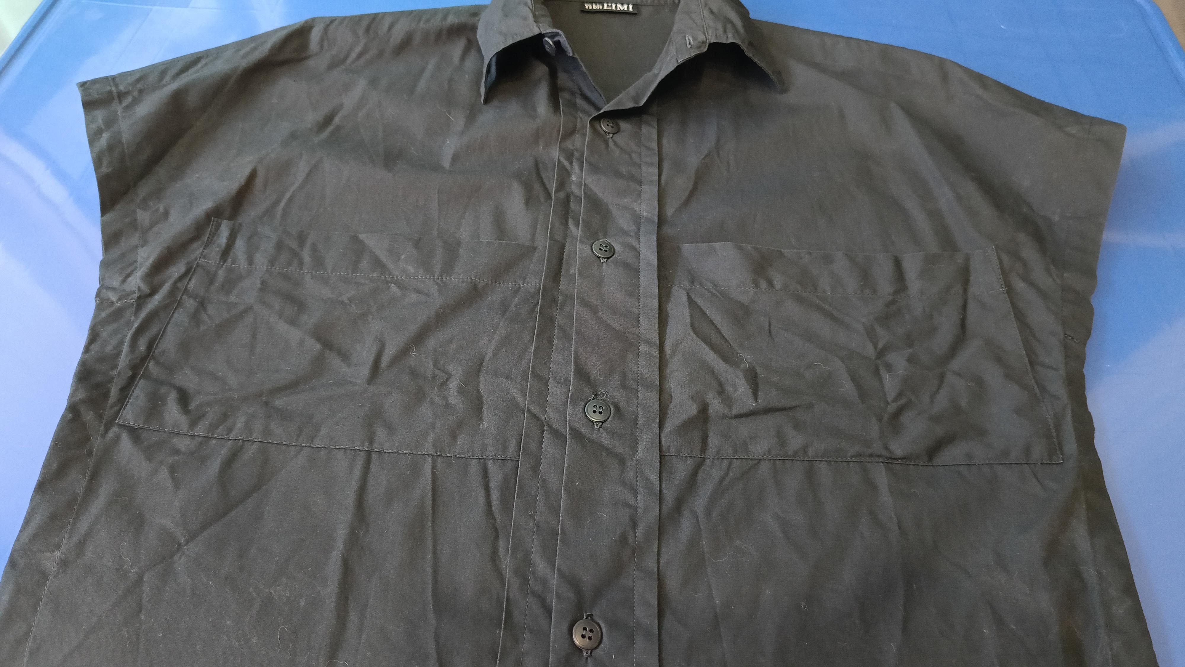 Yohji Yamamoto Yohji Yamamoto Y's bis LIMI Japan black wide shoulder shirt Size S / US 4 / IT 40 - 13 Thumbnail