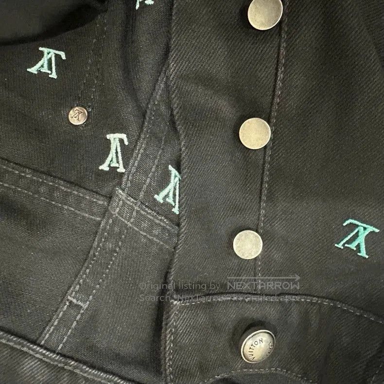Louis Vuitton Louis Vuitton Monogram Embroidered Jeans. Size US 33 - 5 Thumbnail