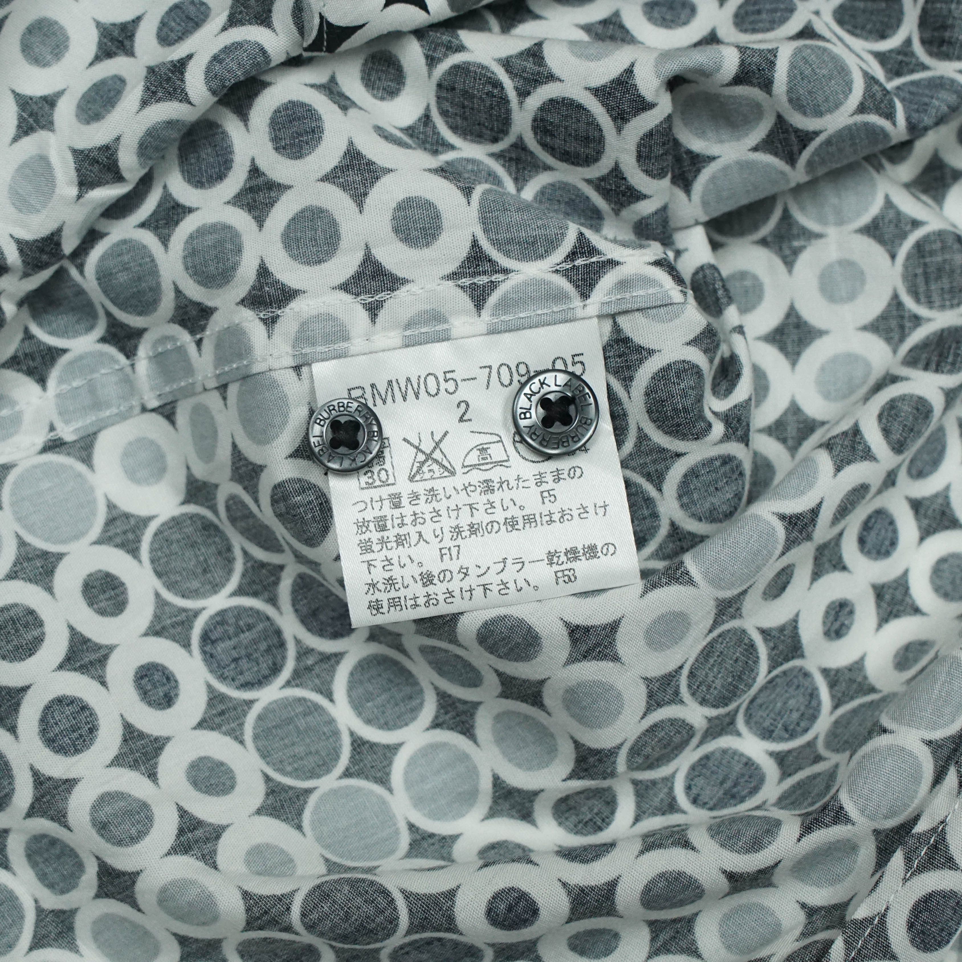 Burberry *NoTariff Burberry Black Label Pattern Shirt Size US M / EU 48-50 / 2 - 7 Thumbnail