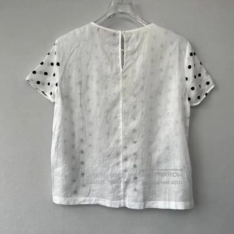 Max Mara MaxMara White Polka Dot Women's T-Shirt . Size M / US 6-8 / IT 42-44 - 2 Thumbnail