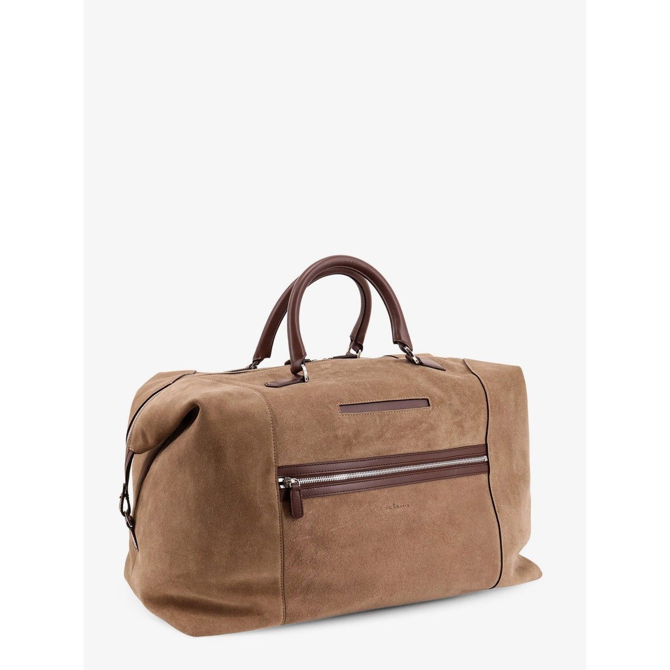 Kiton KITON Beige Suede Weekend Duffle Bag New & Authentic Size ONE SIZE - 3 Thumbnail