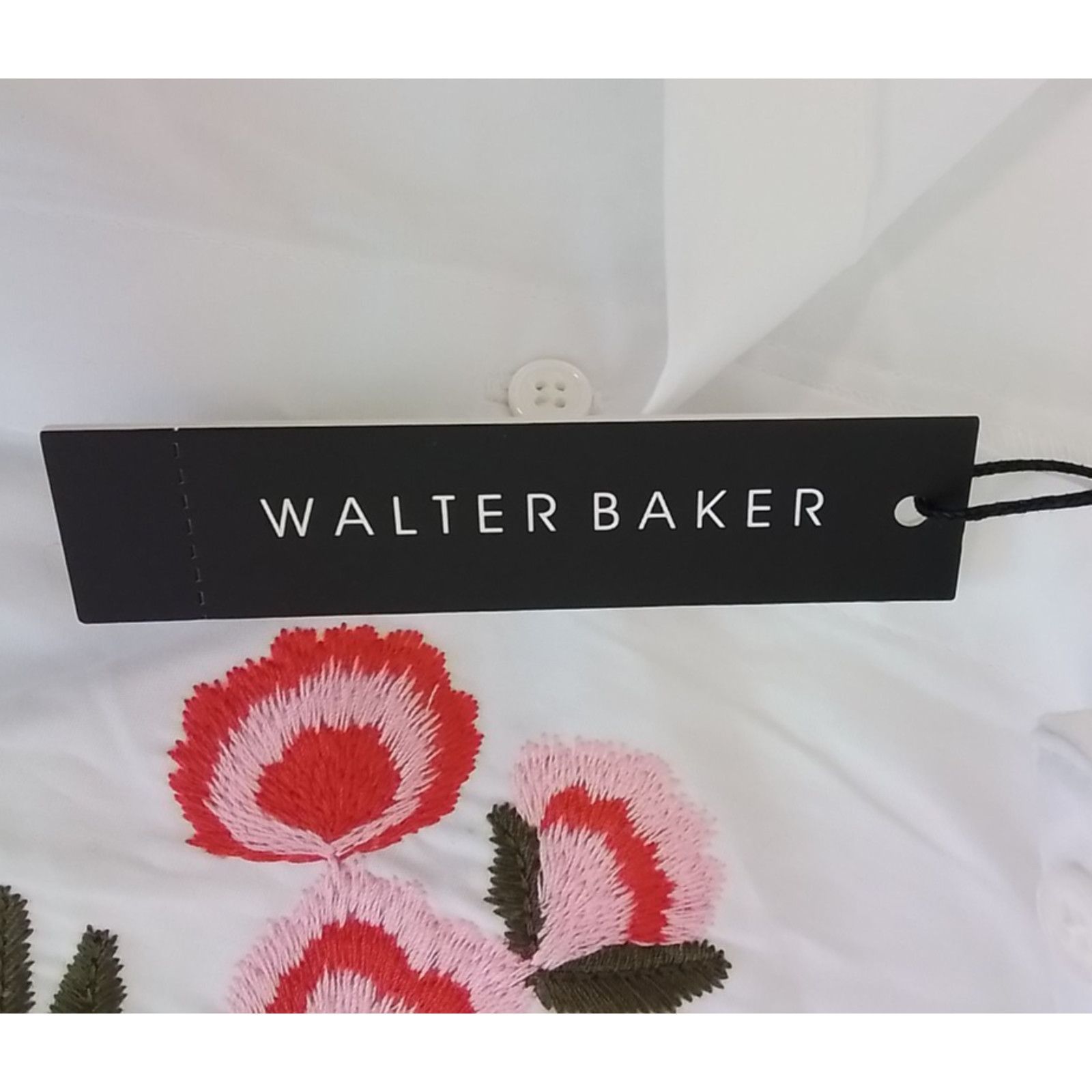 Other Walter Baker Myron Tunic Blouse Women's XL White Flowers NWT Size XL / US 12-14 / IT 48-50 - 7 Thumbnail