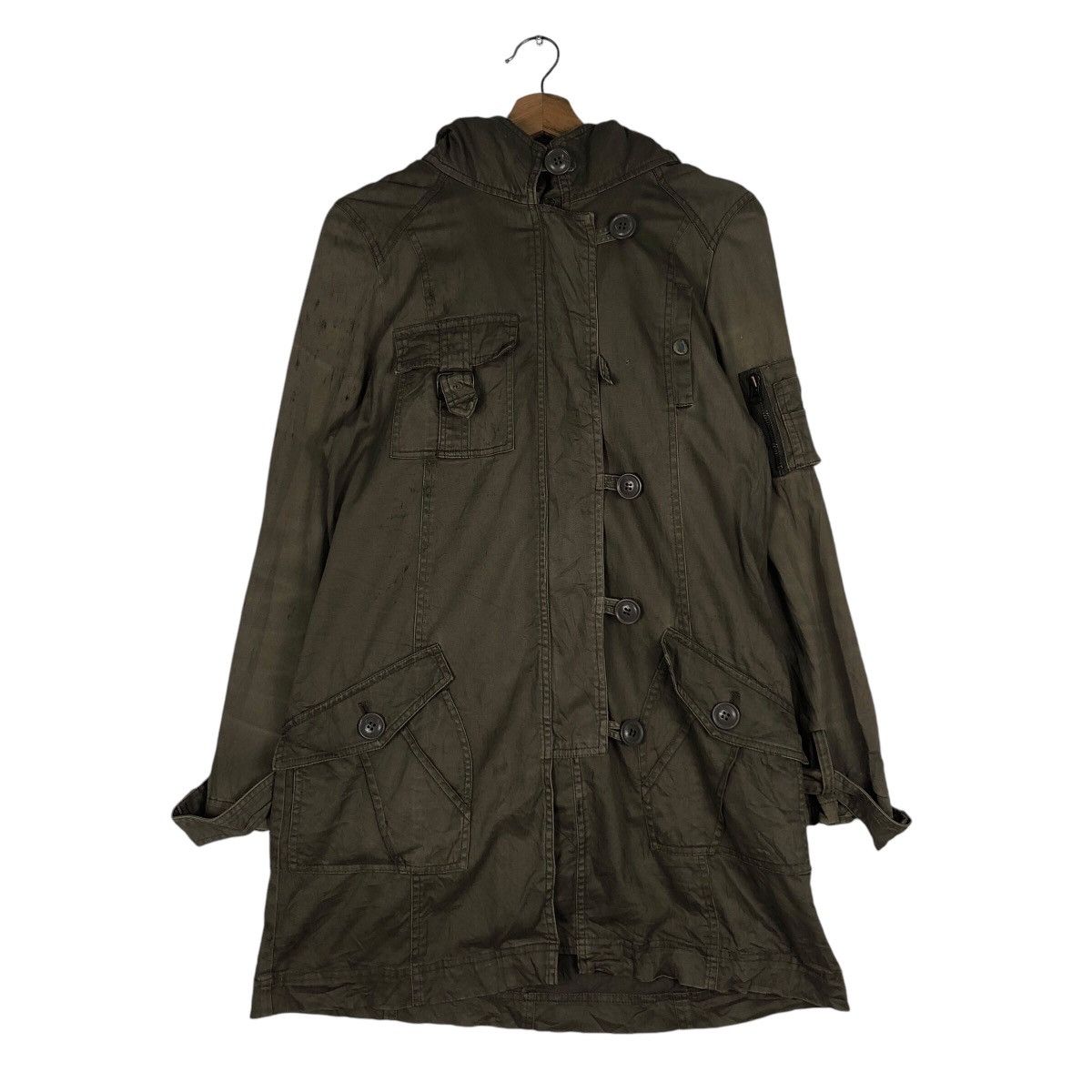 Japanese Brand 📌Mk Klein+ Parka Jacket Military Mink Fur Shearling Blanket Size US M / EU 48-50 / 2 - 2 Thumbnail