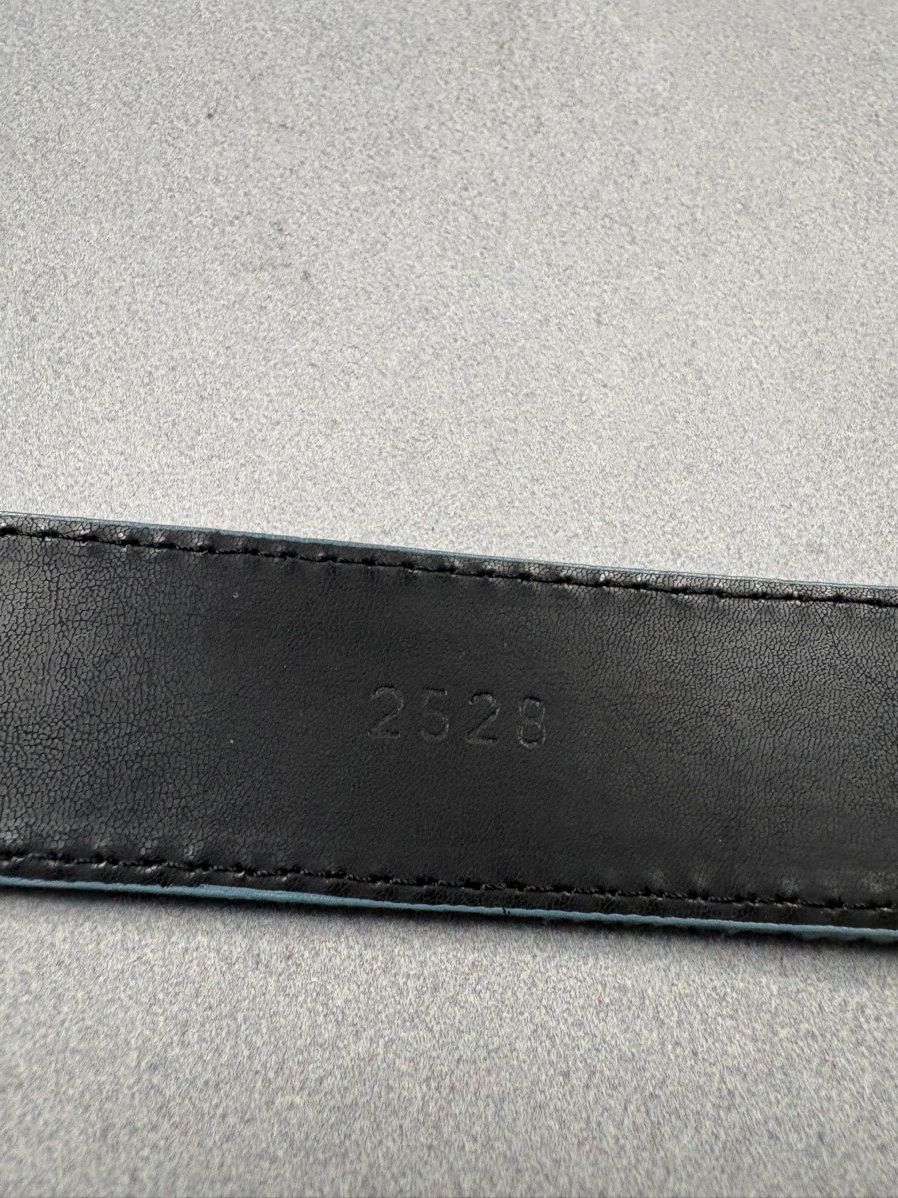 Purdey Purdey Suede Leather Belt Blue Horsebit Brass Buckle Luxury Size ONE SIZE - 16 Thumbnail