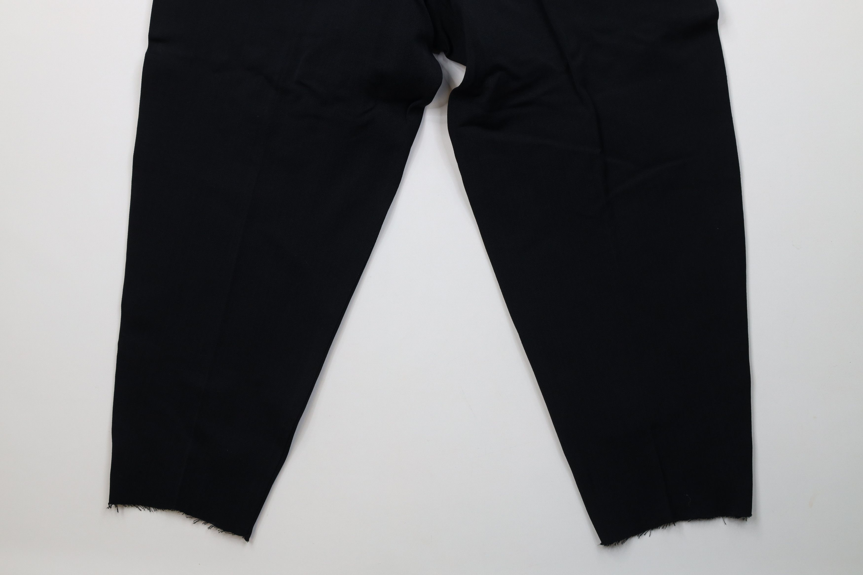 Vintage 50s Streetwear Gabardine Capris Pants Black Japan