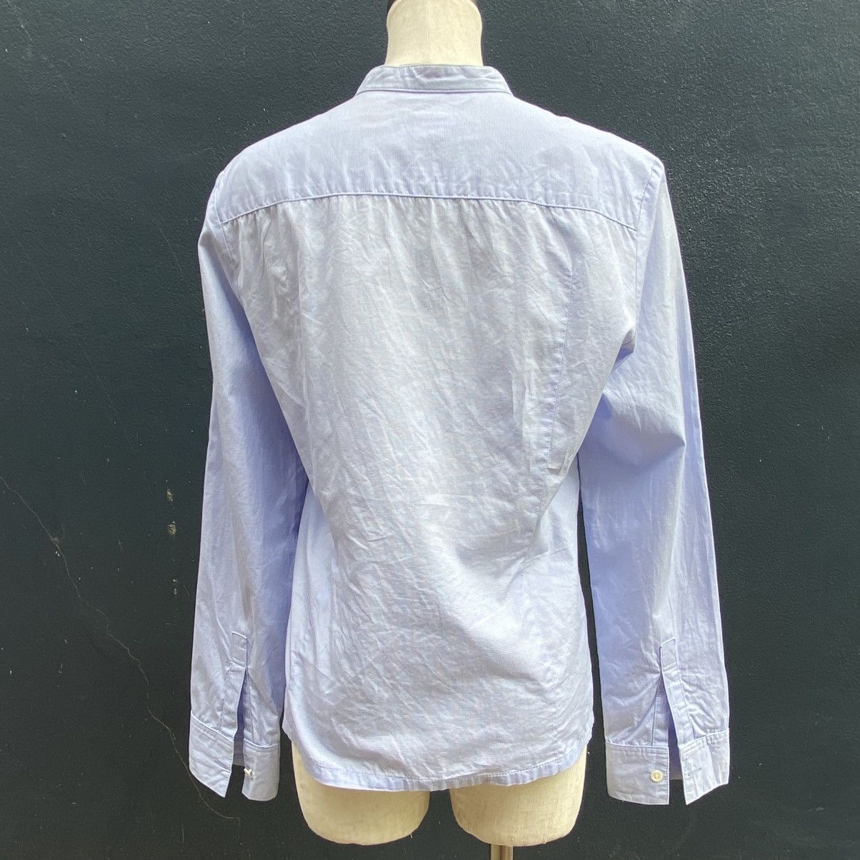 Issey Miyake I.S. Light Blue Asymmetrical Button-Up Blouse Size M / US 6-8 / IT 42-44 - 16 Thumbnail