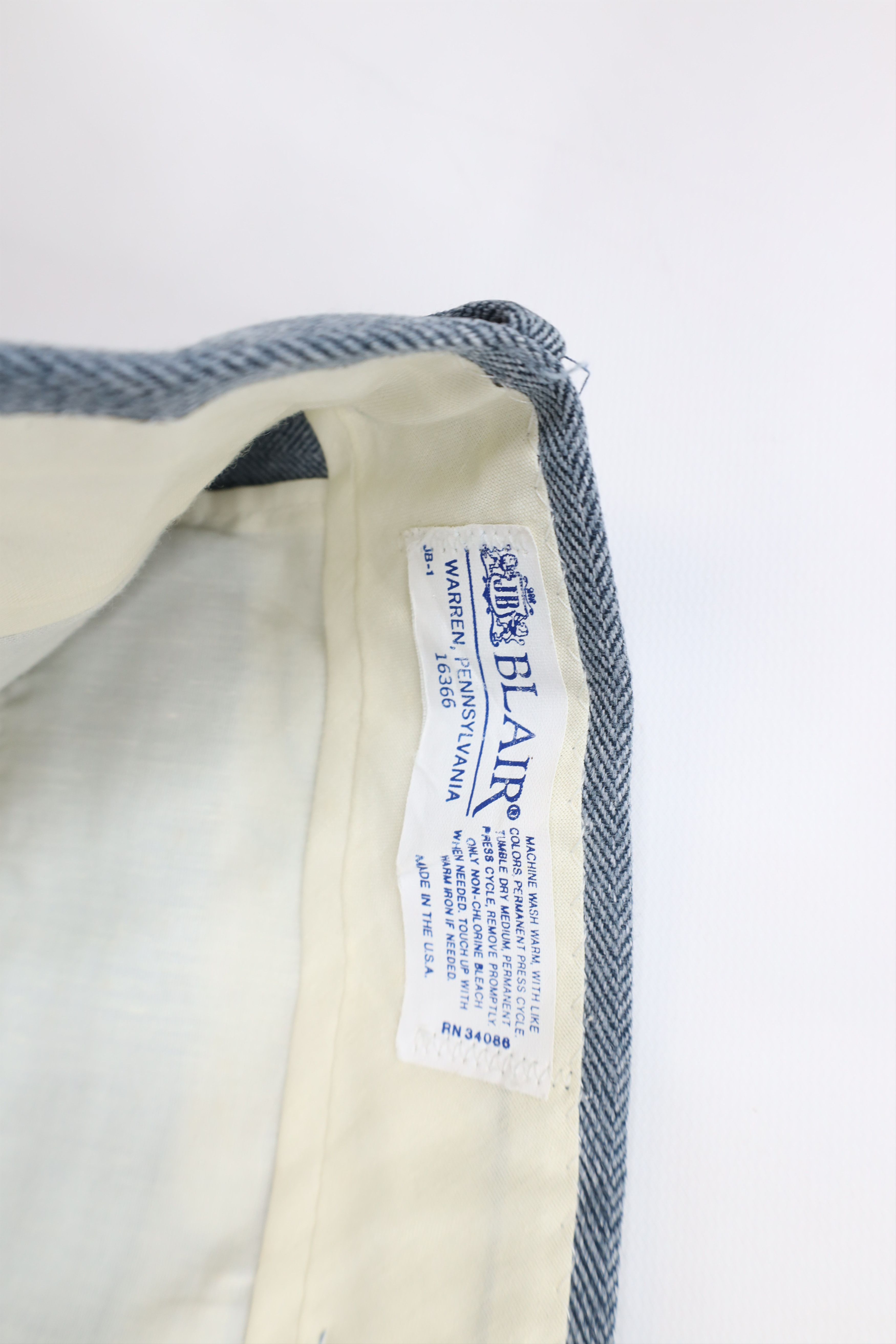 Vintage Vintage 70s Streetwear Herringbone Wide Leg Chino Pants USA Size US 38 / EU 54 - 10 Thumbnail