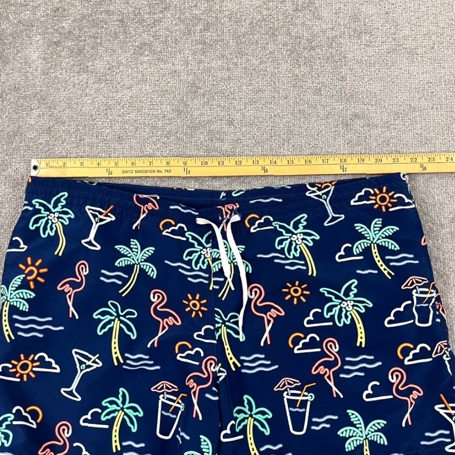 Chubbies Chubbies Swim Trunks Mens 2XL / 6" Lined Neon Flamingo Paradise Blue Board Short Size US 39 - 3 Thumbnail
