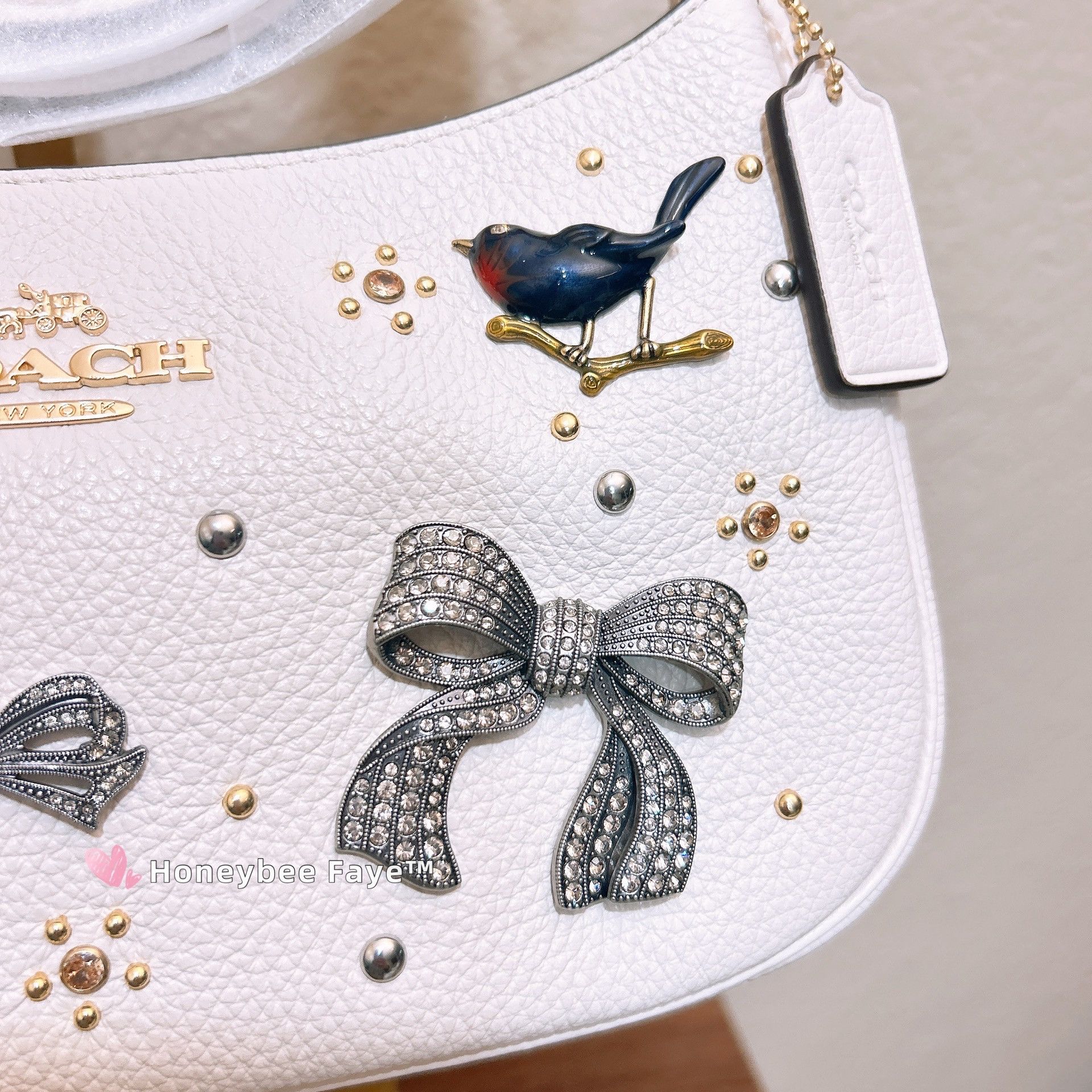 Coach NWT Coach Teri Shoulder Bag With Pins CCE87 Size ONE SIZE - 5 Thumbnail