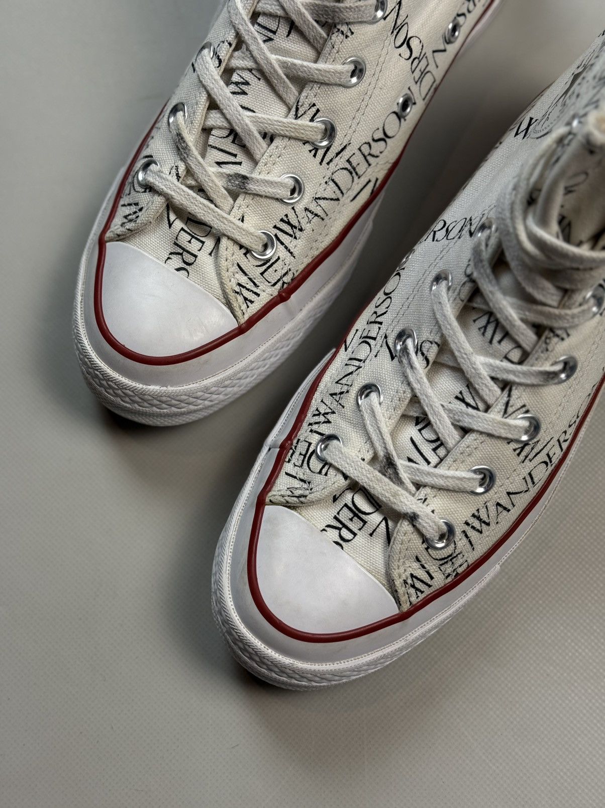 Converse × JW Anderson JW Anderson High Top Graphic Print Lace Up Sneakers Shoes Size US 8 / IT 38 - 22 Thumbnail