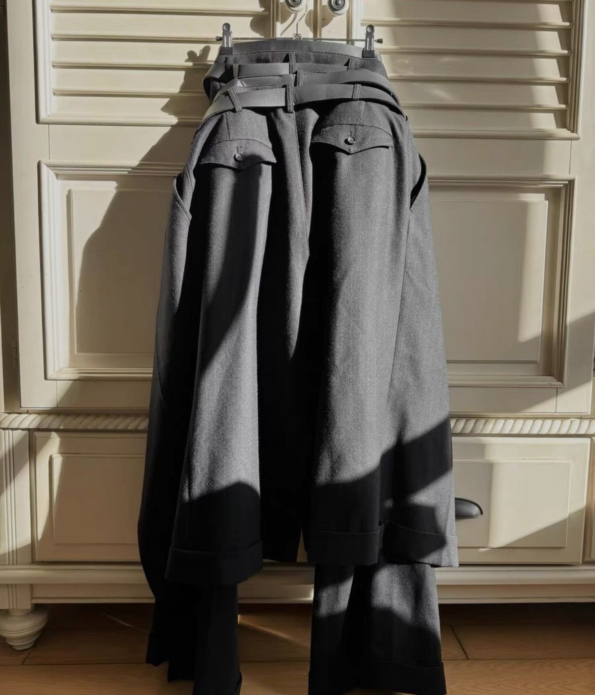 Junya Watanabe Junya Watanabe 24AW style quadruple belt woollen trousers Size 23" - 2 Thumbnail