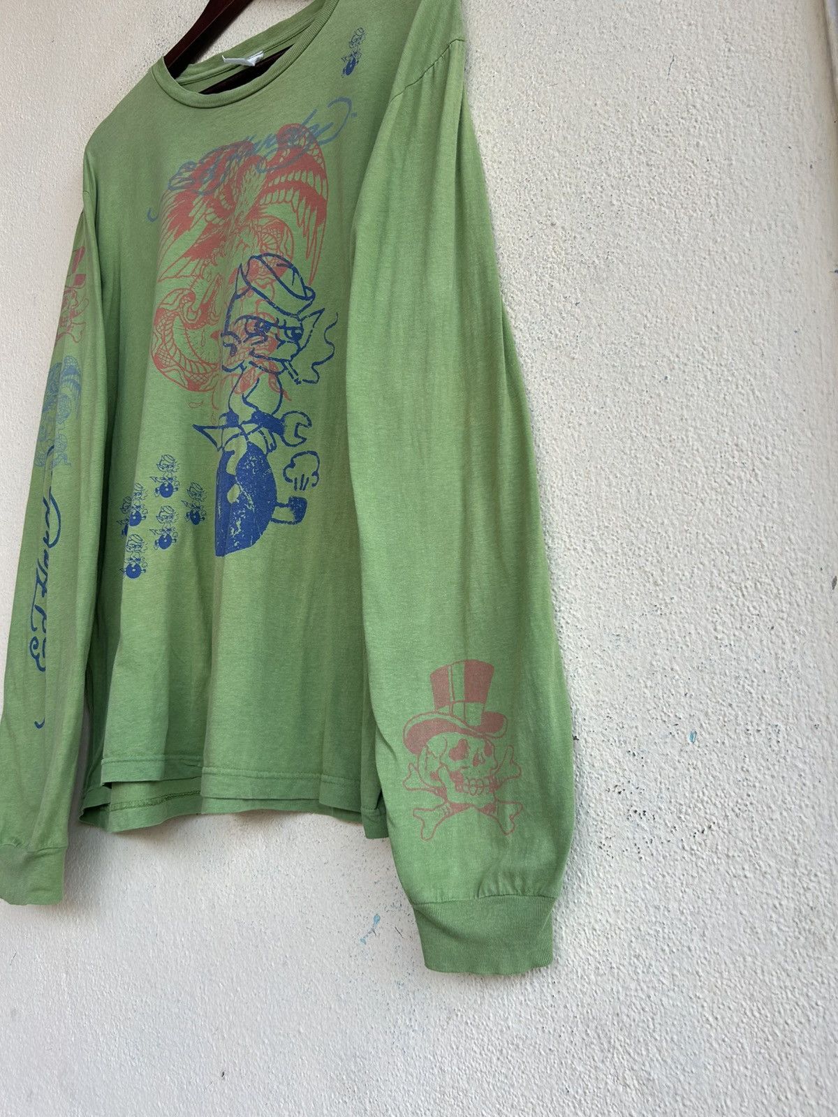 Ed Hardy Ed Hardy Sunfaded Long Sleeve Tshirt Size US L / EU 52-54 / 3 - 5 Thumbnail
