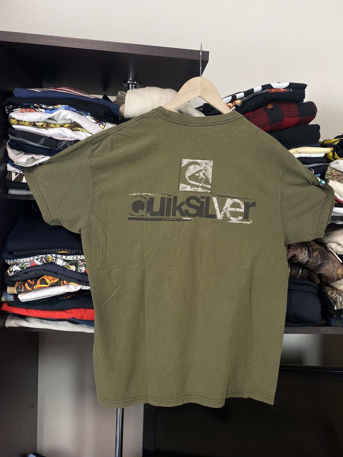 Quiksilver × Vintage Vintage Quiksilver Big Logo TEE Size US L / EU 52-54 / 3 - 7 Thumbnail