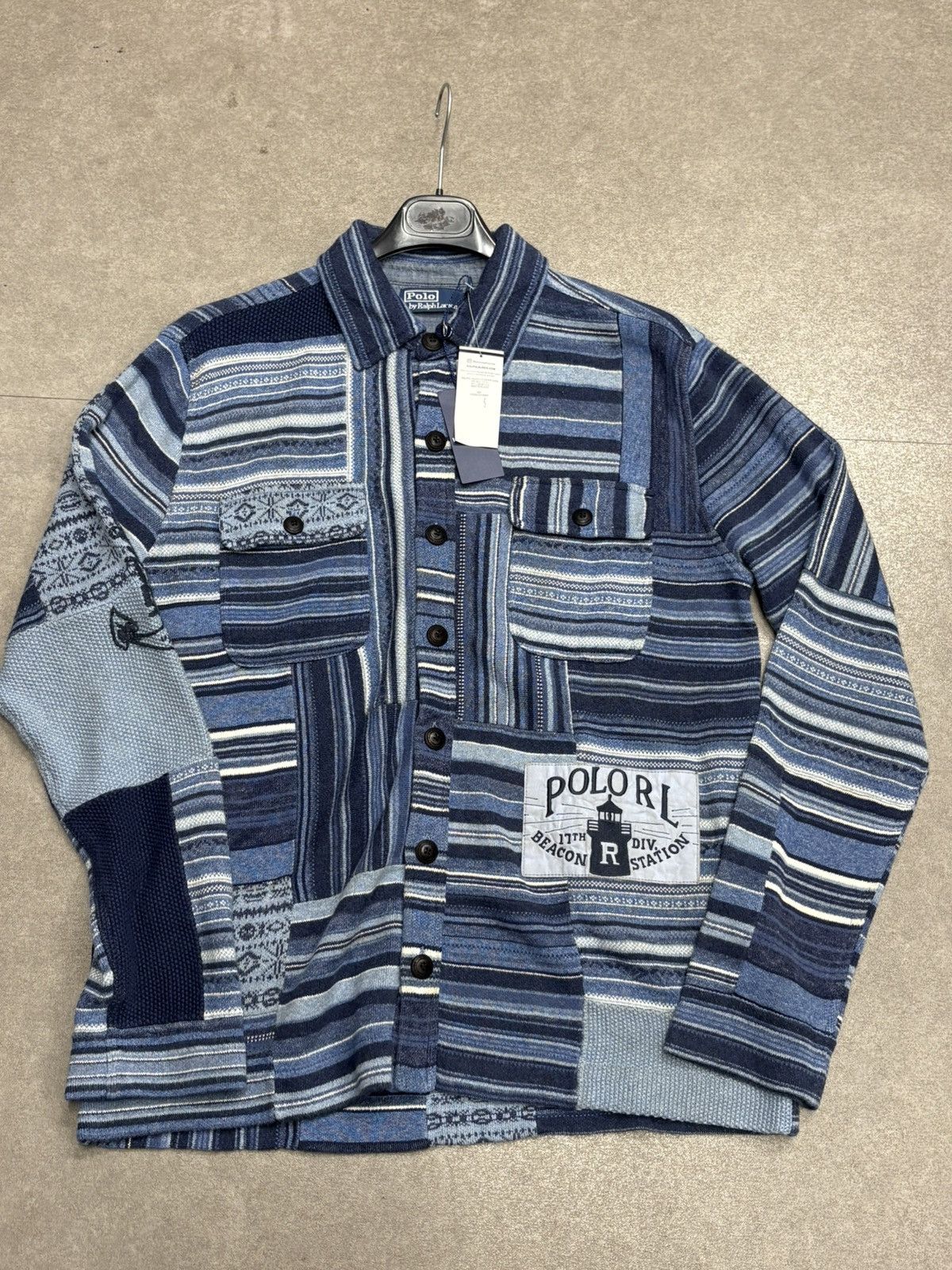 Polo Ralph Lauren Ralph Lauren patchwork workwear cardigan men L new Size US L / EU 52-54 / 3 - 1 Thumbnail