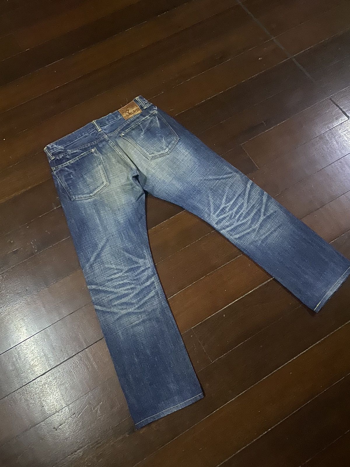 Eternal × Japanese Brand × Warehouse Rare Eternal Japan Distressed Denim mud wash clawmark Jeans Size US 35 - 2 Thumbnail