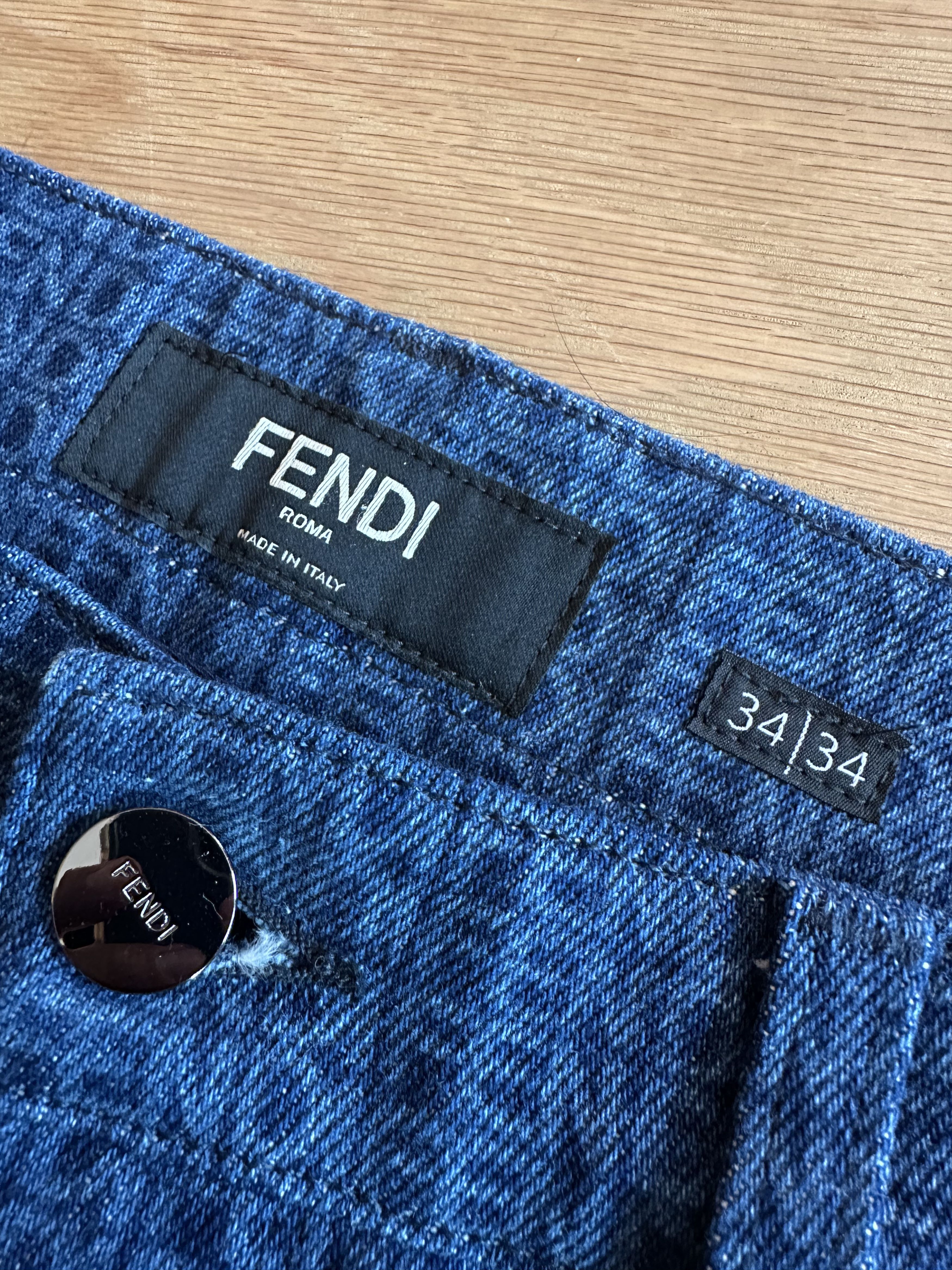 Fendi Fendi Laser Wash Straight Leg Denim Jeans Size US 34 / EU 50 - 5 Thumbnail
