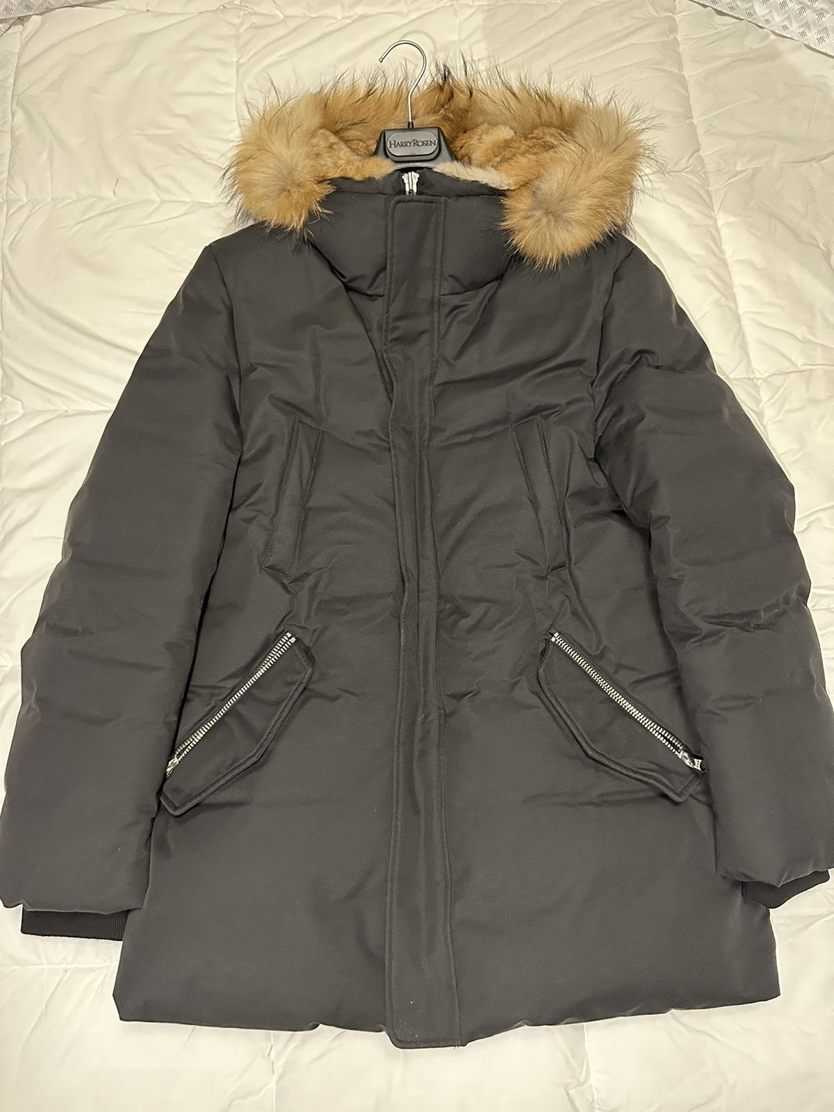 Mackage Black Down Mackage Jacket with fur lined hood Size US L / EU 52-54 / 3 - 1 Thumbnail