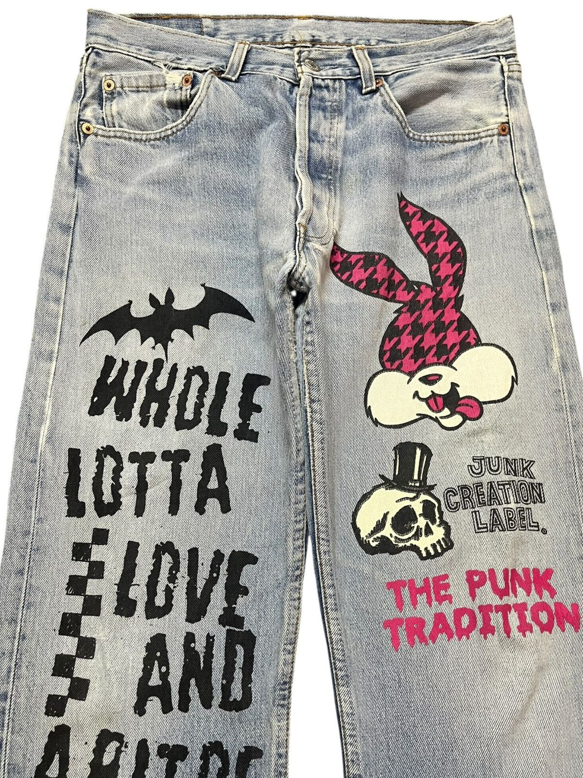 Levi's Vintage Clothing Vintage Levi’s 501 Looney Tunes Printed Denim Size US 31 - 2 Thumbnail