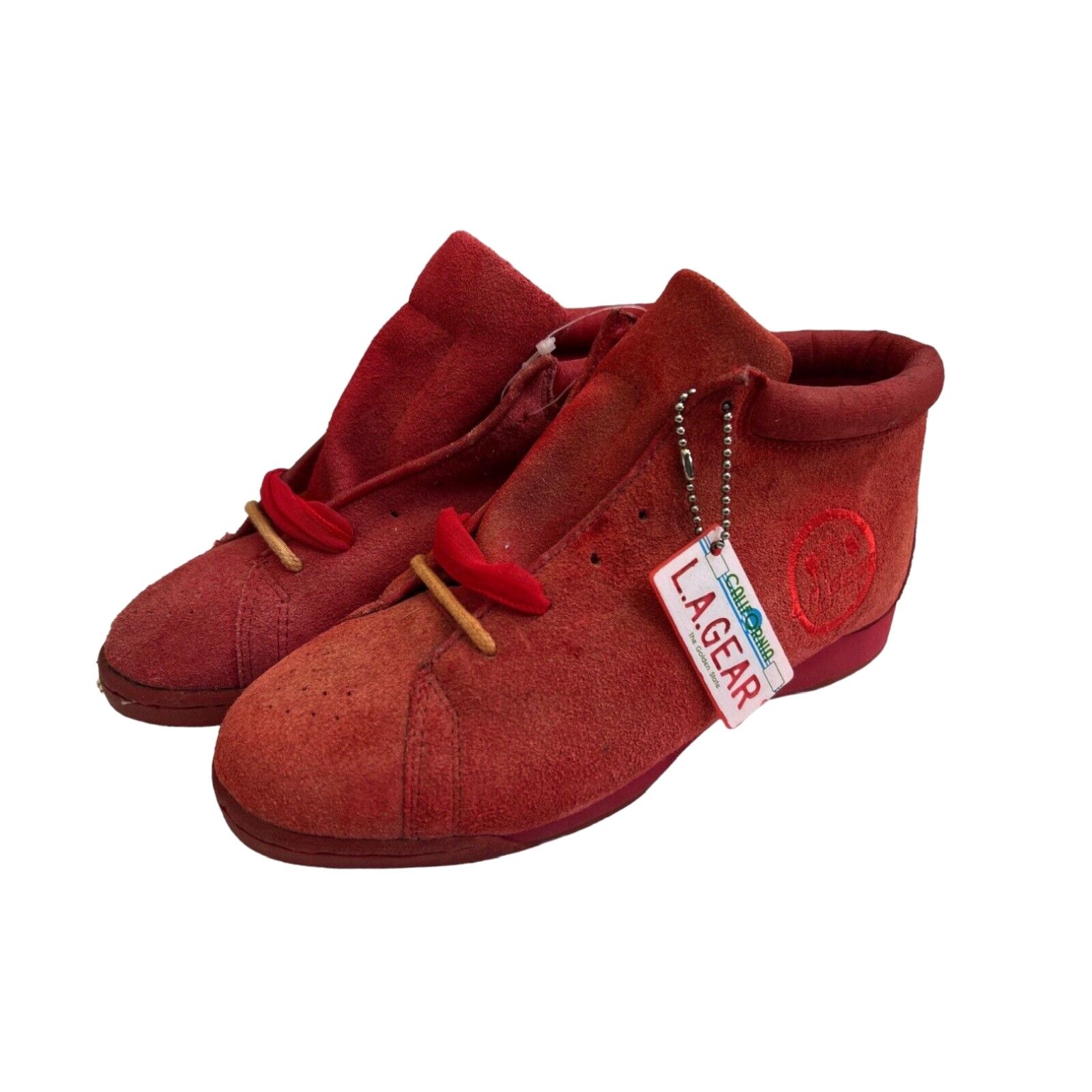 image of Vintage La Gear Suede High Top Sneakers Shoes Womens Size 6 Deadstock NWT 90's in White