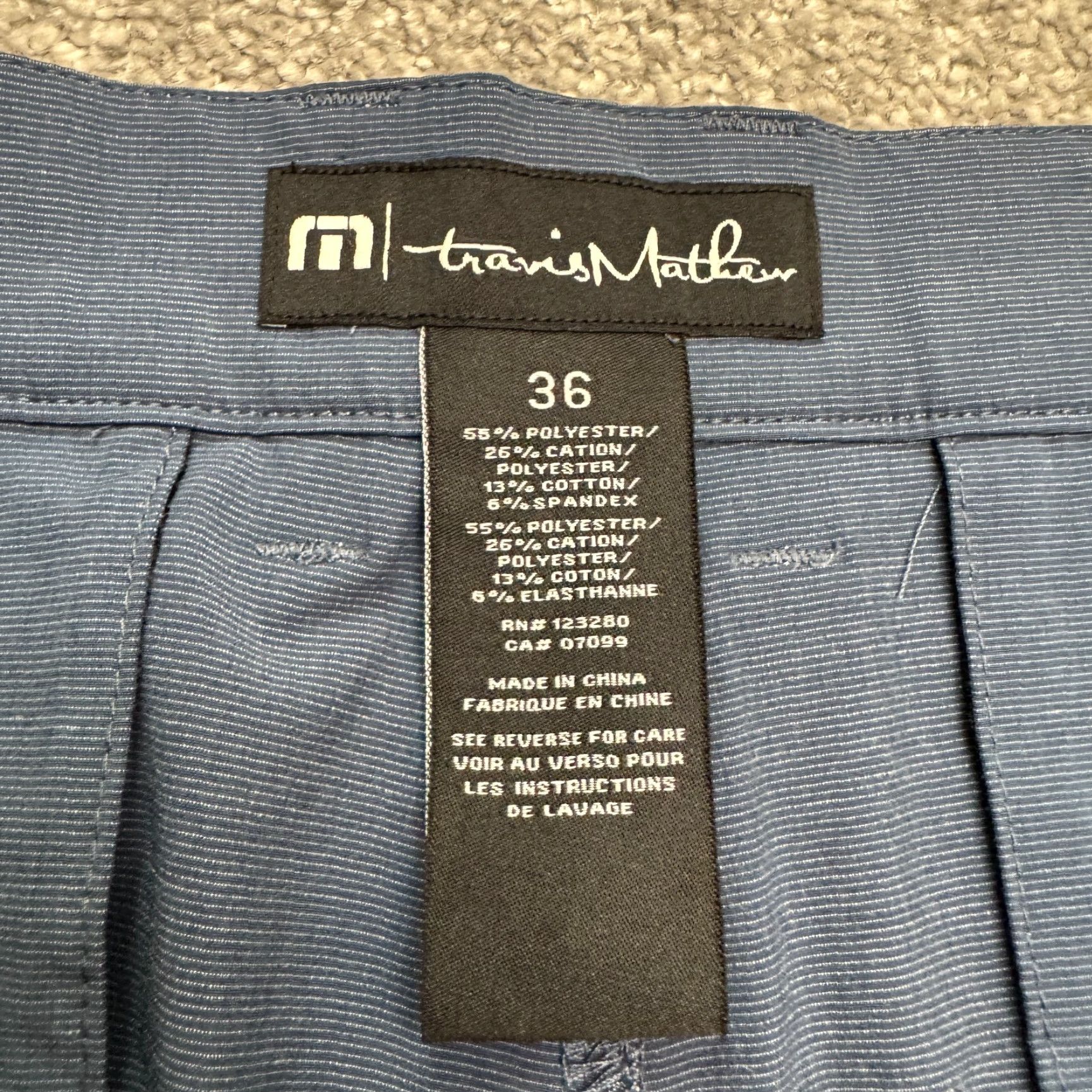Levi's Travis Mathew Golf Chino Shorts Mens 36 Navy Blue Flat Front Classic Preppy Shirt? Size US 32 / EU 48 - 7 Thumbnail