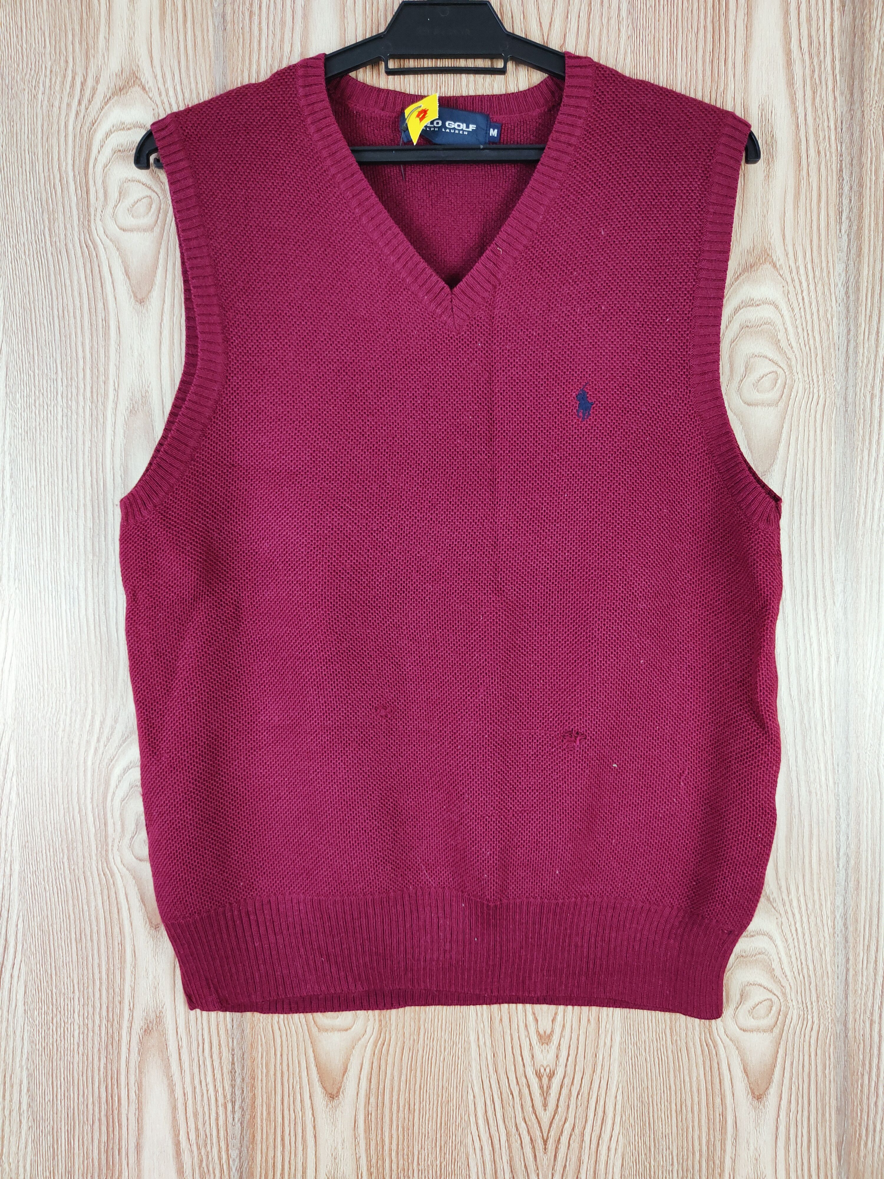 Polo Ralph Lauren Polo Golf Ralph Lauren Maroon Knitwear Vests #W142 Size US M / EU 48-50 / 2 - 1 Thumbnail