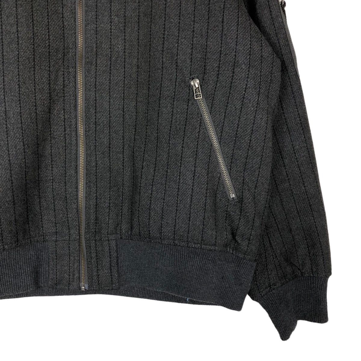 Japanese Brand 🔥Vintage Bomber Jacket Wool Striped GU Japan Issey Miyake Size US XL / EU 56 / 4 - 5 Thumbnail