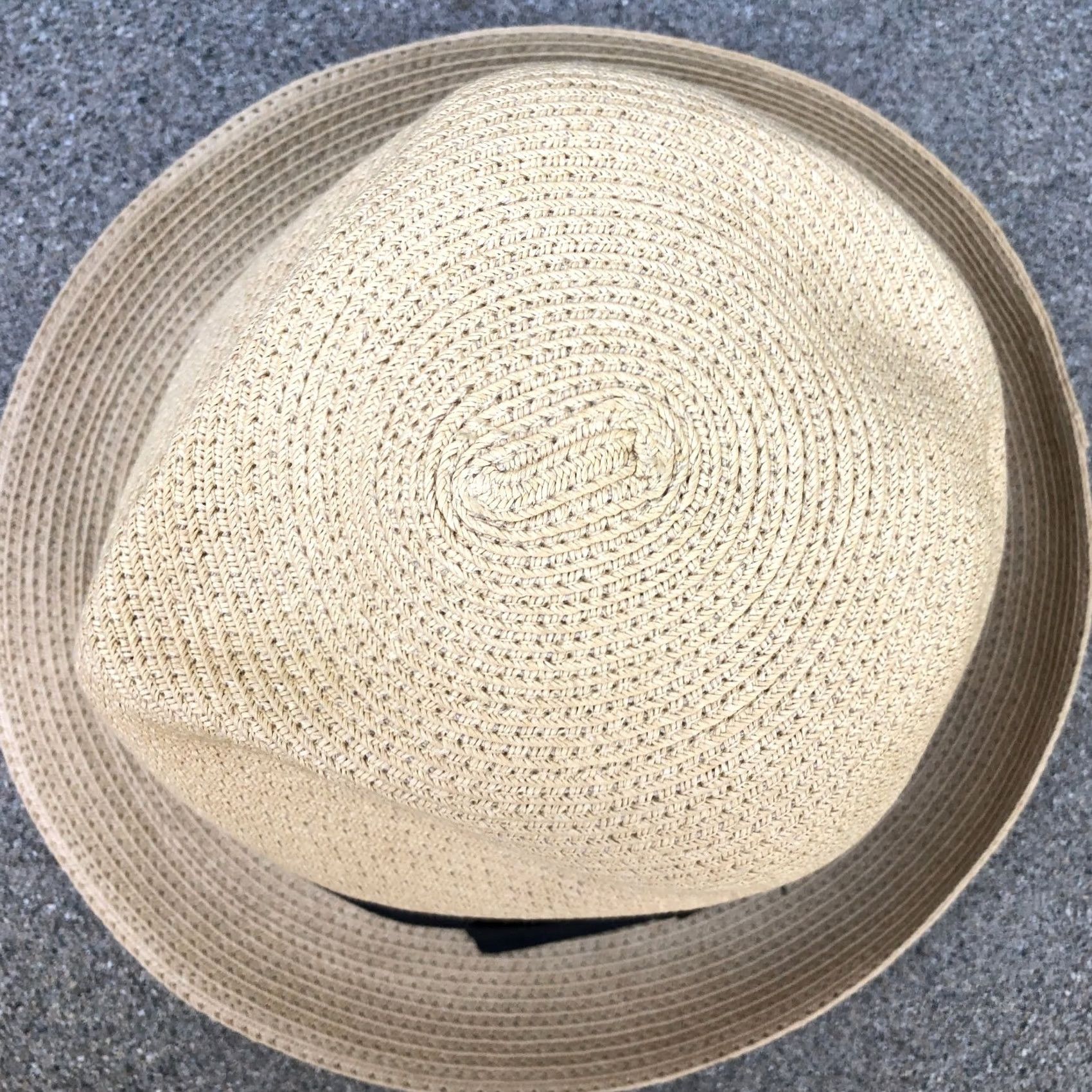 Vintage VINTAGE Turtle K Paper Fedora Hat Women's XL Beige Sun Protection Cap Size ONE SIZE - 3 Thumbnail