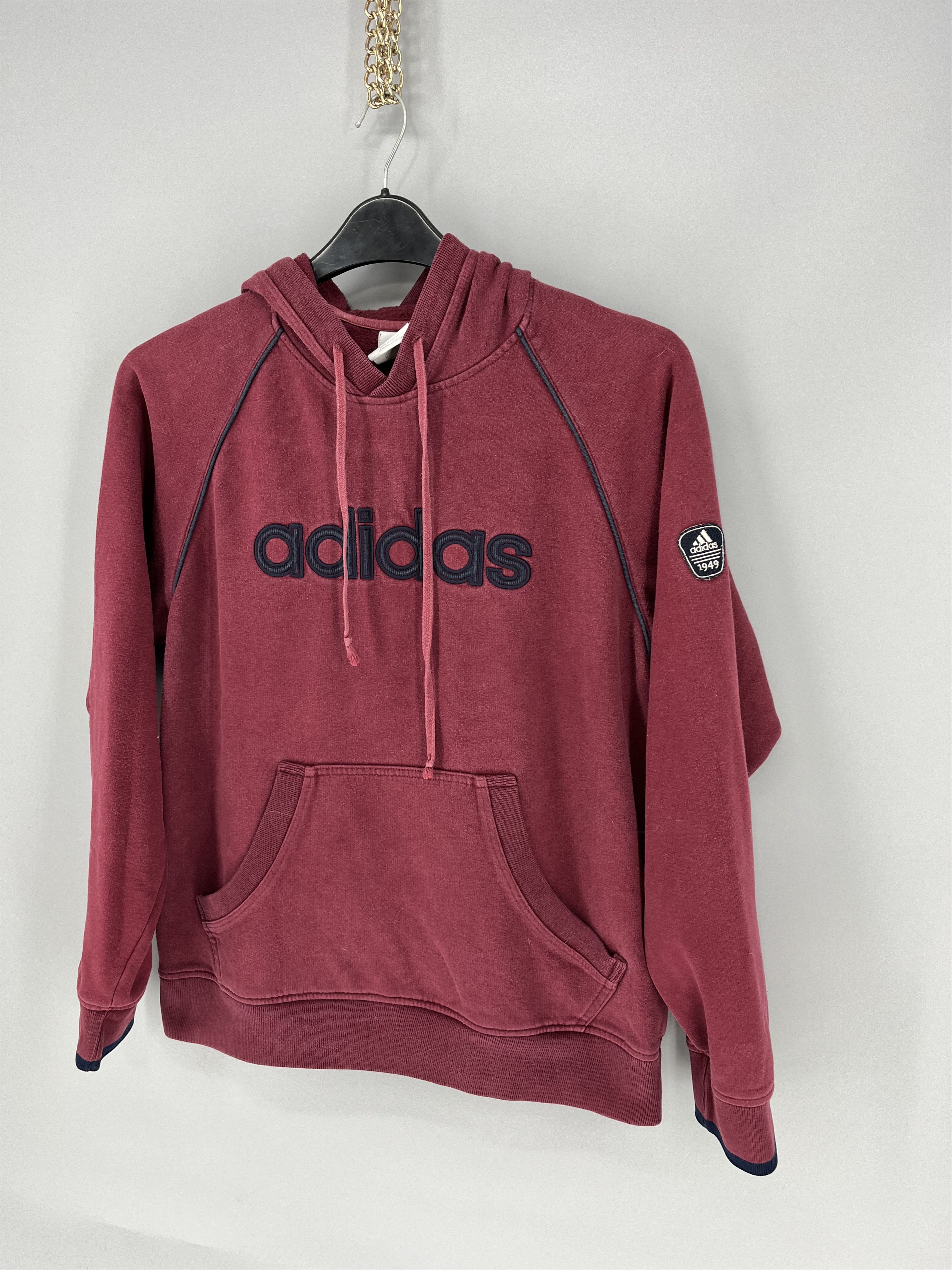 Adidas Vintage Adidas Embroidery Logos Pullover Hooded Sweatshirt Size US S / EU 44-46 / 1 - 3 Thumbnail