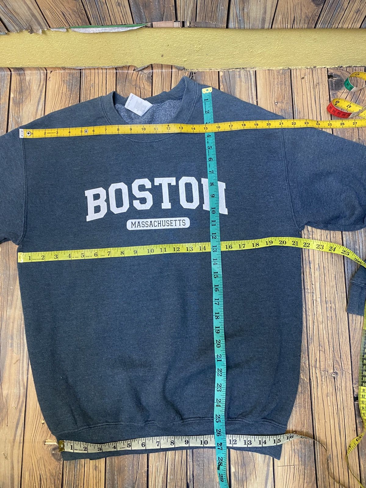 Gildan × Vintage Vintage gildan boston crewneck sweatshirt Size US M / EU 48-50 / 2 - 12 Thumbnail