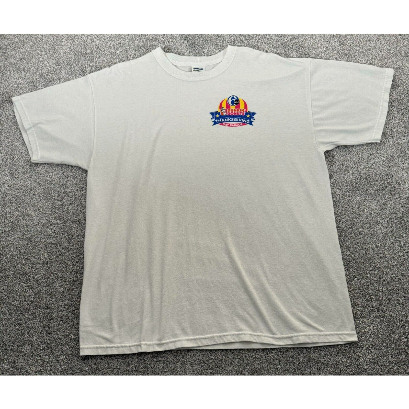 Gildan Dunkin Donuts T-Shirt Men XL Thanksgiving Day Parade ABC USA Size US XL / EU 56 / 4 - 1 Thumbnail