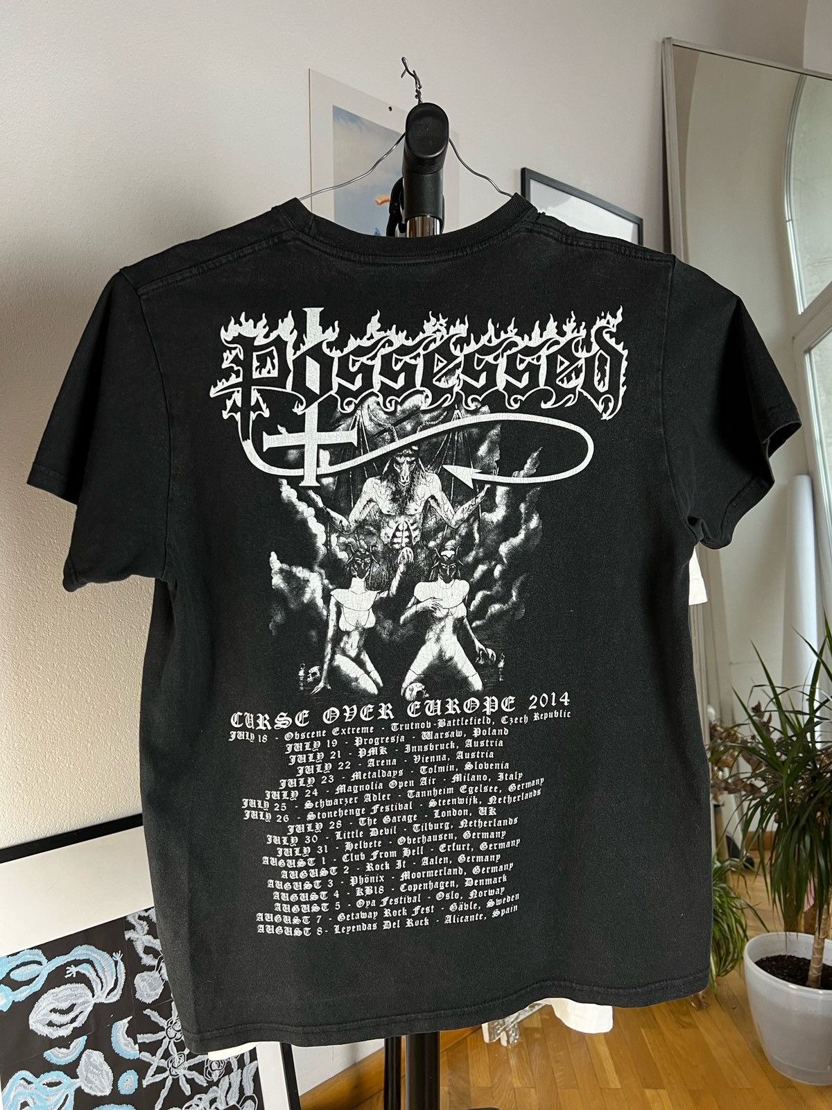 Band Tees × Vintage Vintage Possessed Seven Churches band tee 90s Size US M / EU 48-50 / 2 - 2 Thumbnail