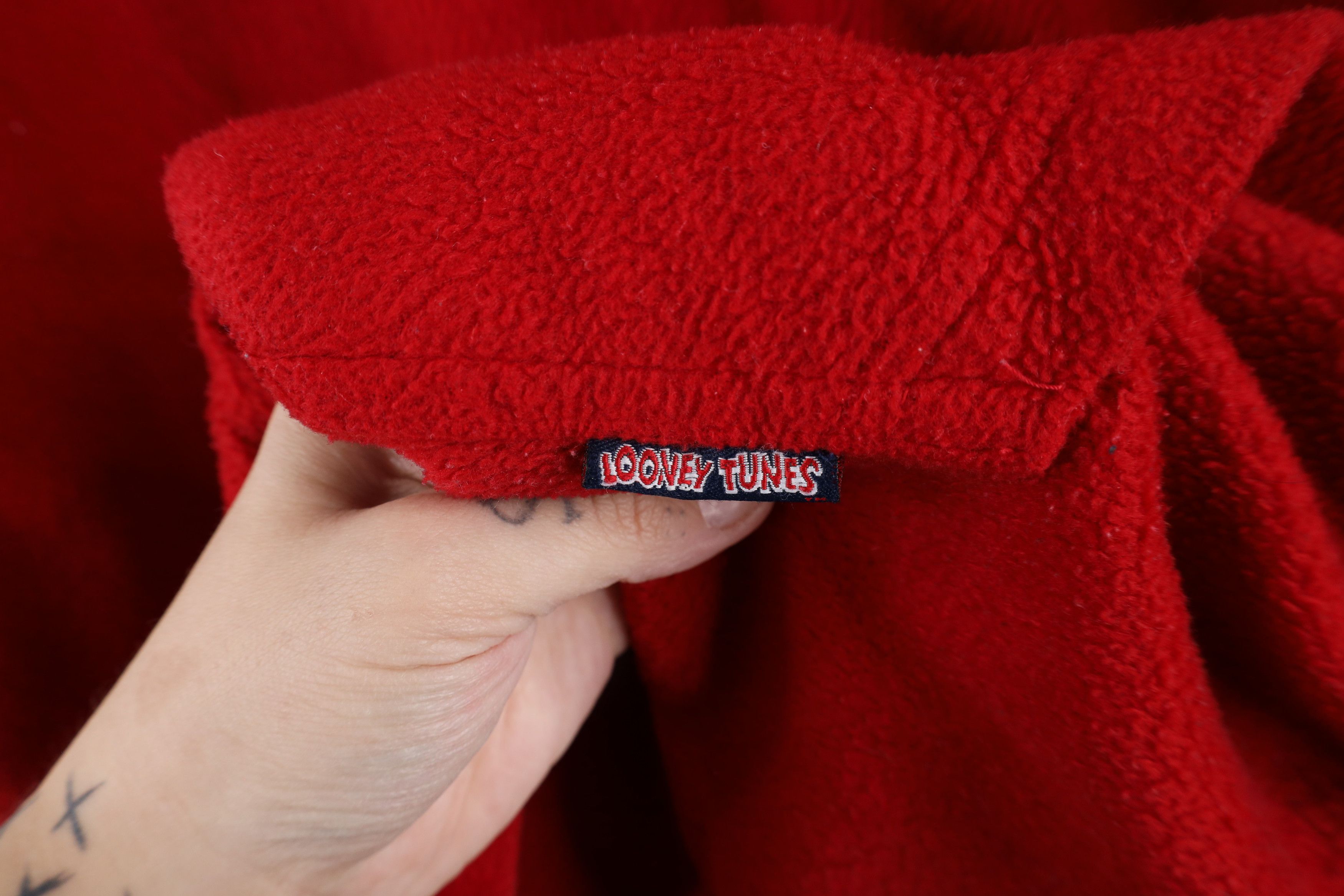 Vintage Vintage 90s Looney Tunes Taz She Devil Fleece Hoodie Size 4XL / US 24-26 - 6 Thumbnail