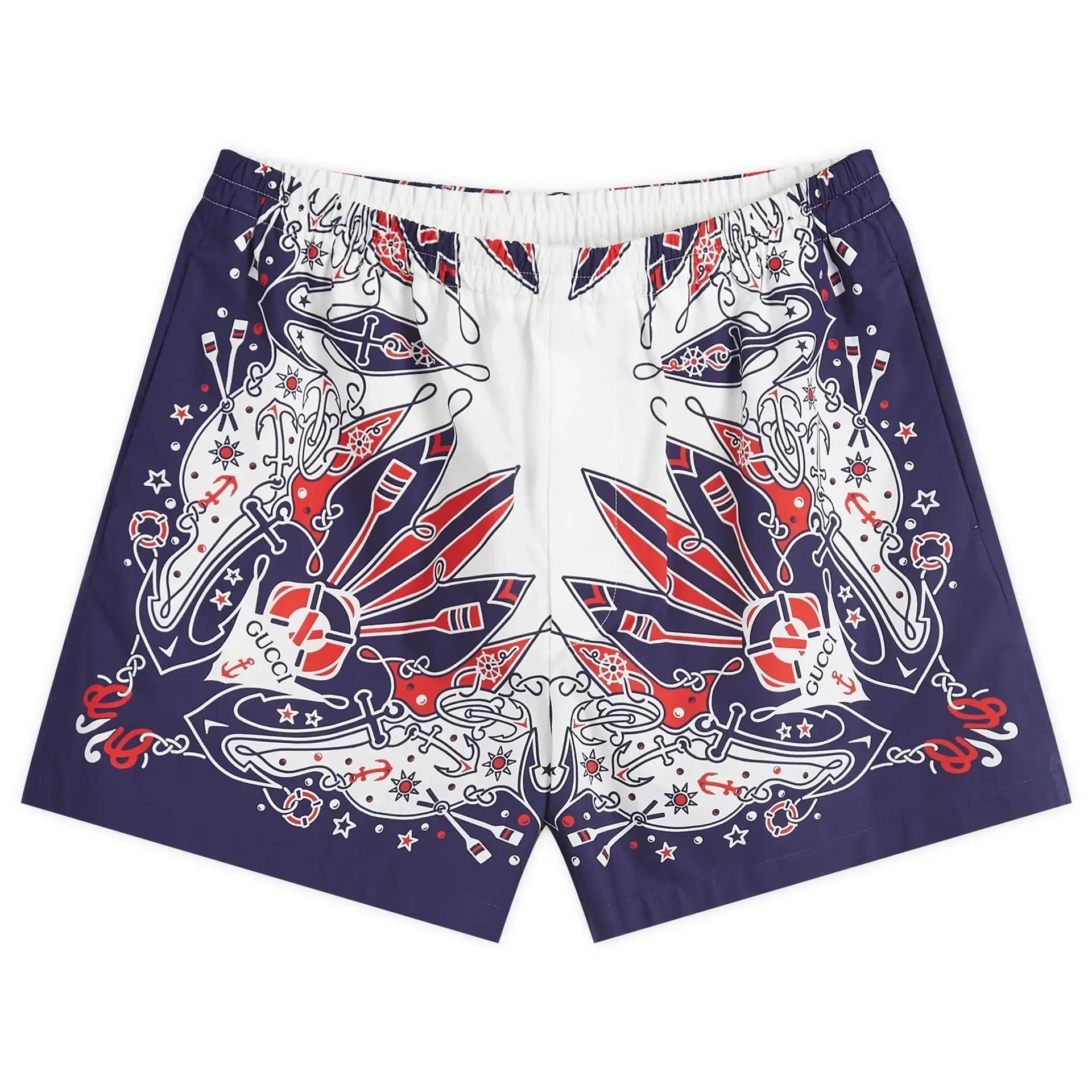 Gucci o1loc1c0925 Gucci Bandana Print Cotton Shorts in Multicolor Size US 38 / EU 54 - 1 Thumbnail