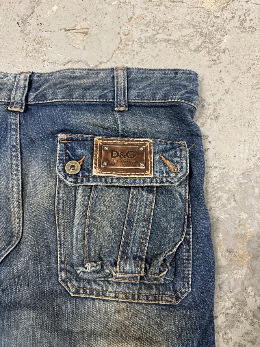 Dolce & Gabbana AW2005 Dolce & Gabbana Destroyed Cargo Denim Jeans Size US 33 - 11 Thumbnail