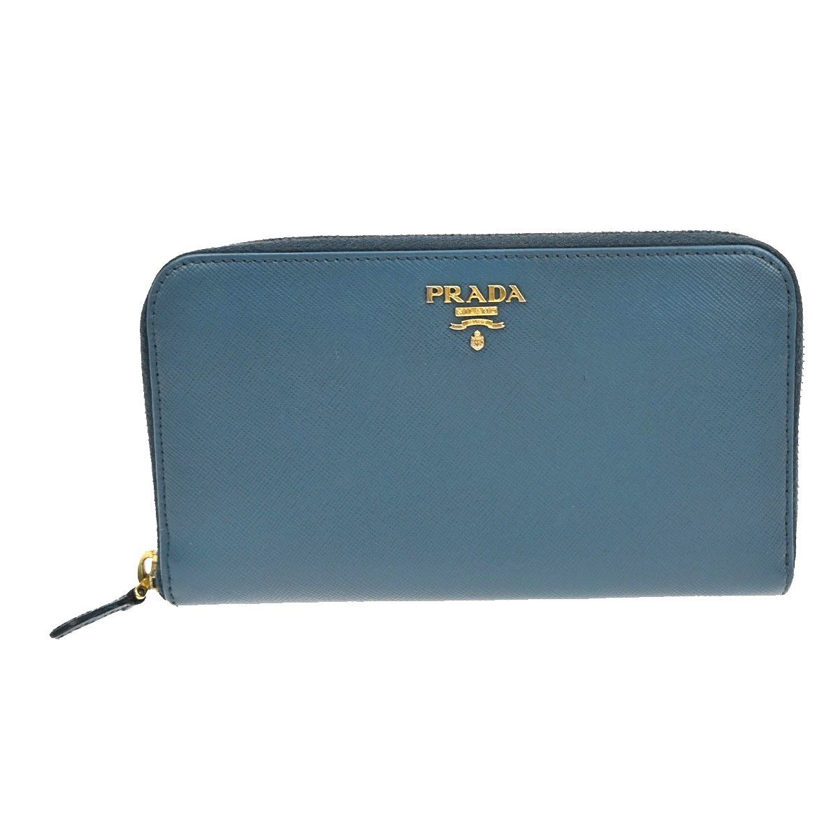 Prada Prada Zip Around Tab Wallet Saffiano Leather Size ONE SIZE - 1 Thumbnail