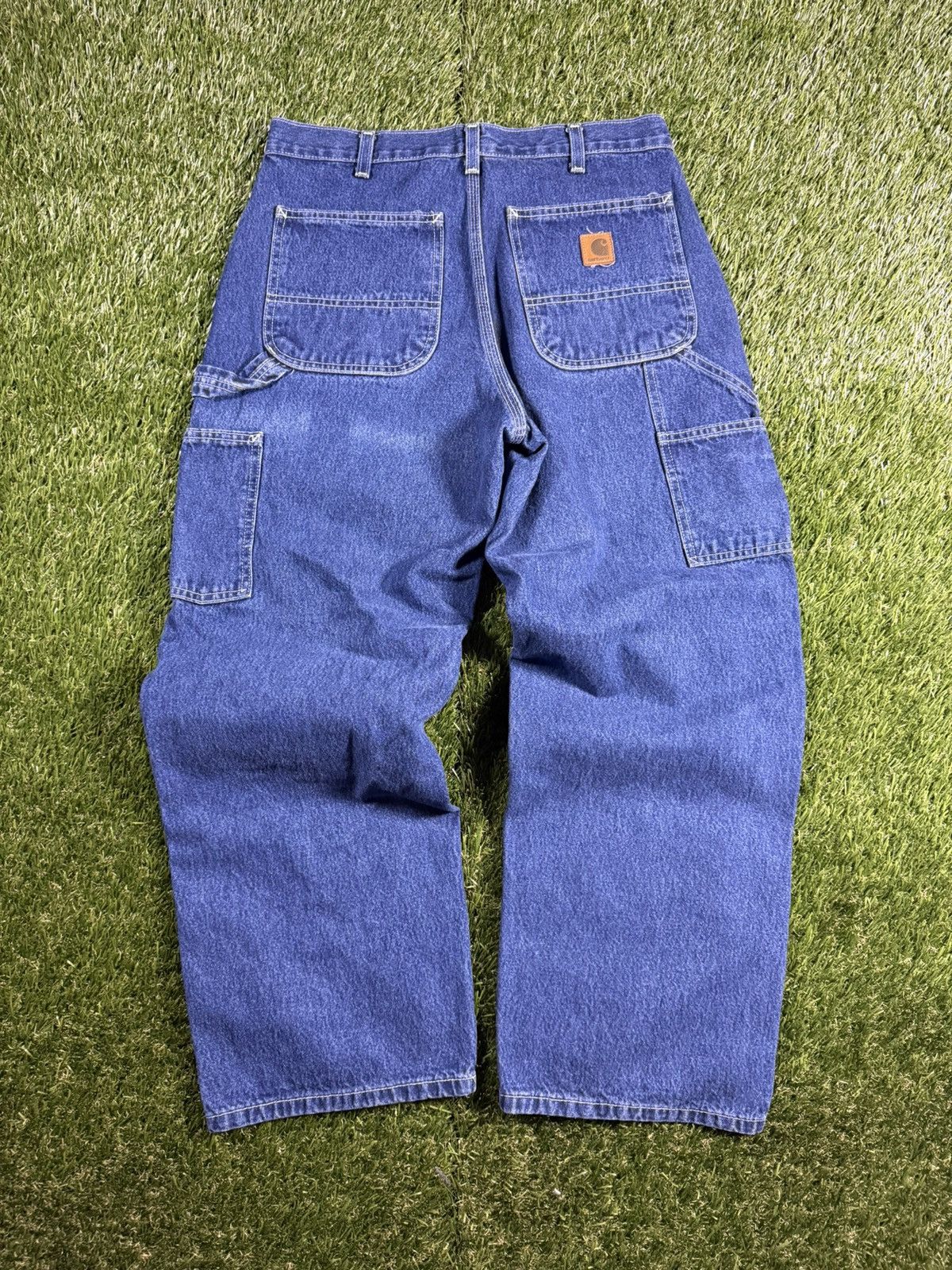Carhartt Vintage 90s Carhartt Baggy Denim White Stitch Jean Pants Size US 32 / EU 48 - 1 Thumbnail