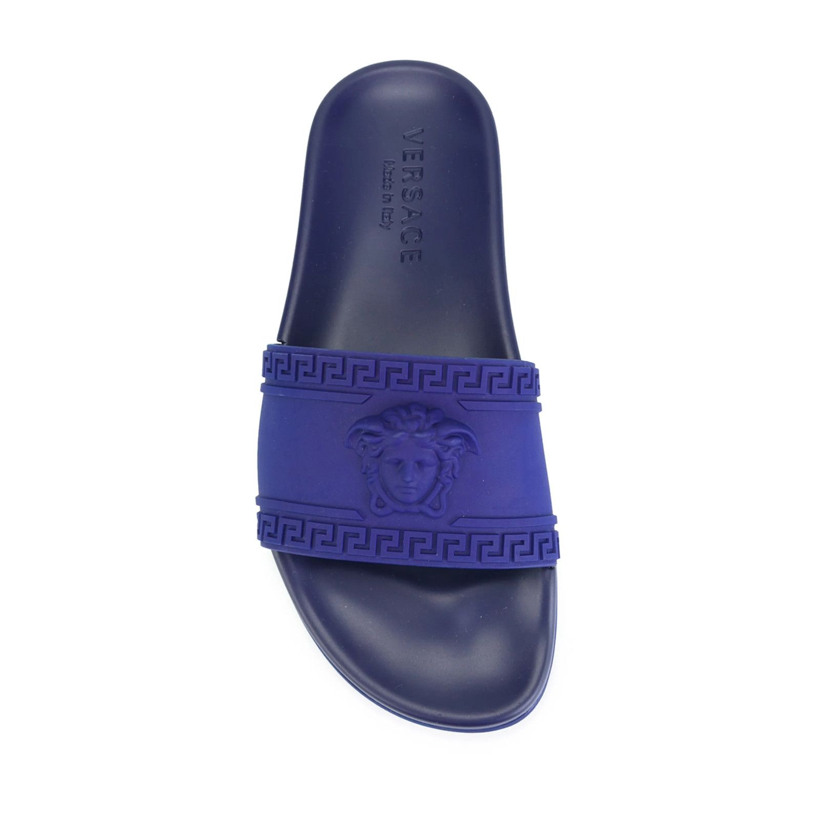 Versace Versace Medusa Palazzo Blue Rubber Slide Sandal 44 11 Size US 11 / EU 44 - 7 Thumbnail