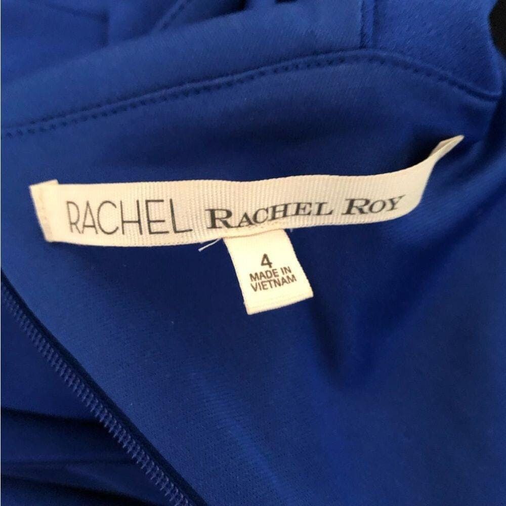 Other Rachel Roy royal blue ruffled bodycon cocktail party dress 4 Size S / US 4 / IT 40 - 5 Thumbnail