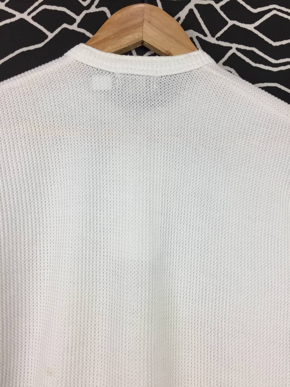 Uniqlo Vtg Uniqlo Plain Essential Waffle Hanley Neck Tee Size US M / EU 48-50 / 2 - 7 Thumbnail
