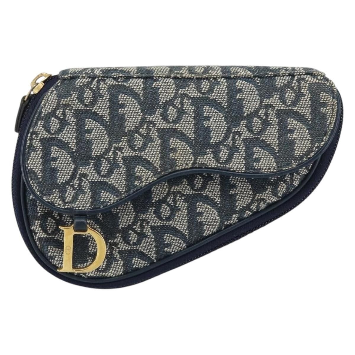 Dior Christian Dior Vintage Saddle Coin Purse Diorissimo Canvas Size ONE SIZE - 1 Thumbnail