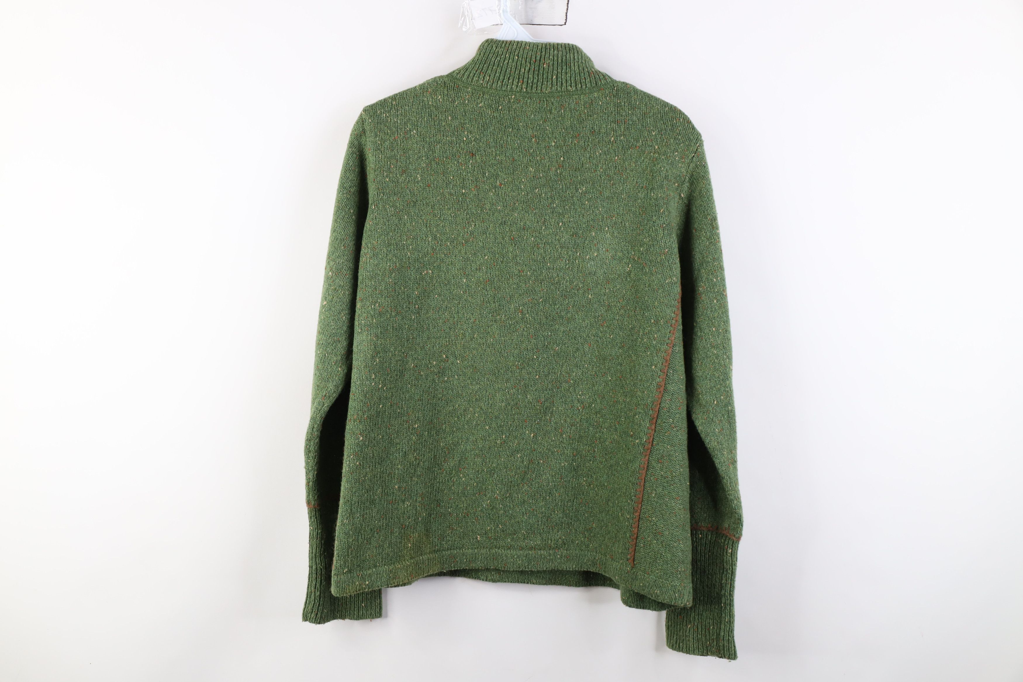 Woolrich Woolen Mills Vintage Woolrich Earth Tone Fleck Wool Blend Zip Sweater Size US L / EU 52-54 / 3 - 13 Thumbnail