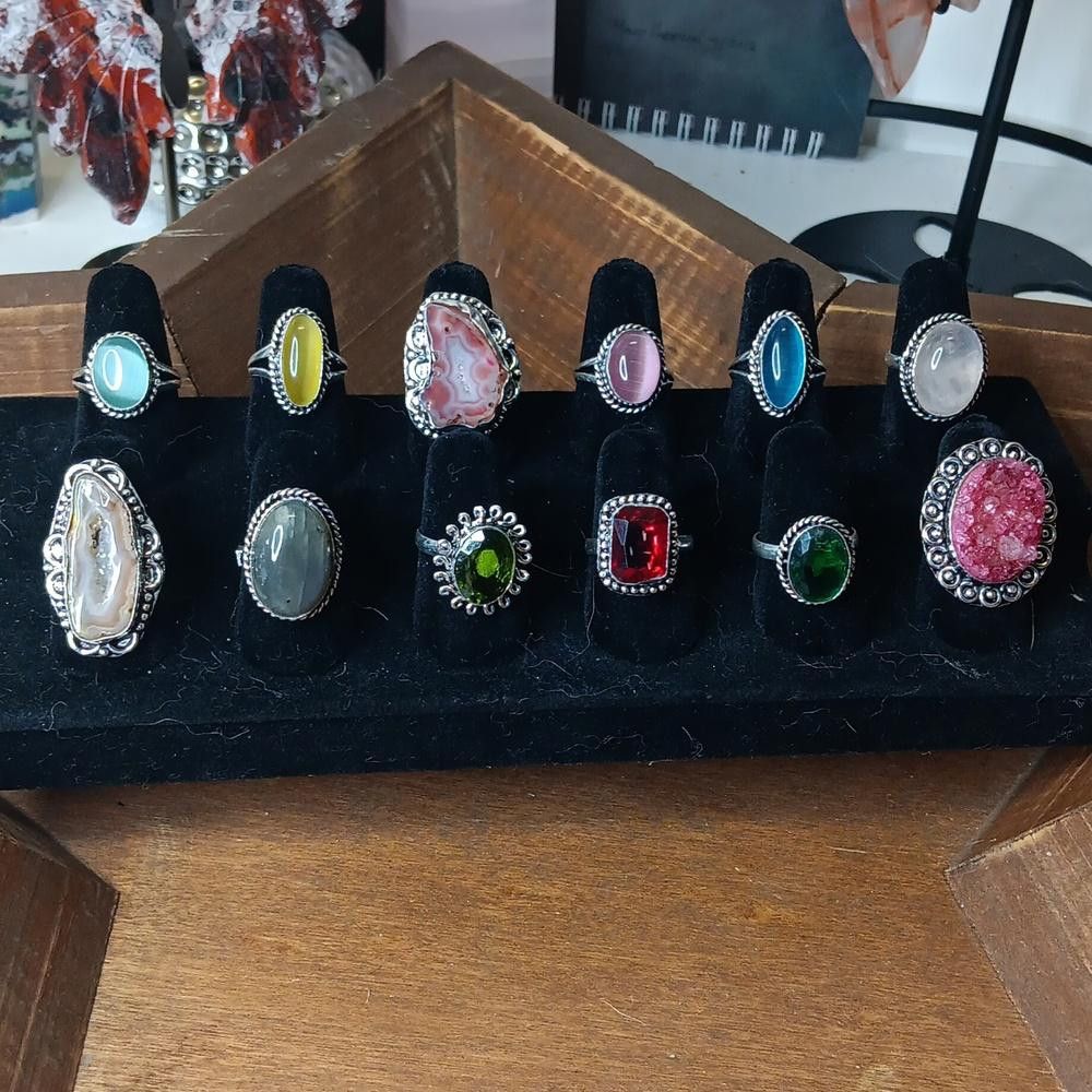 Designer Ring lot, 12 ring, size 7-8 Size ONE SIZE - 1 Thumbnail