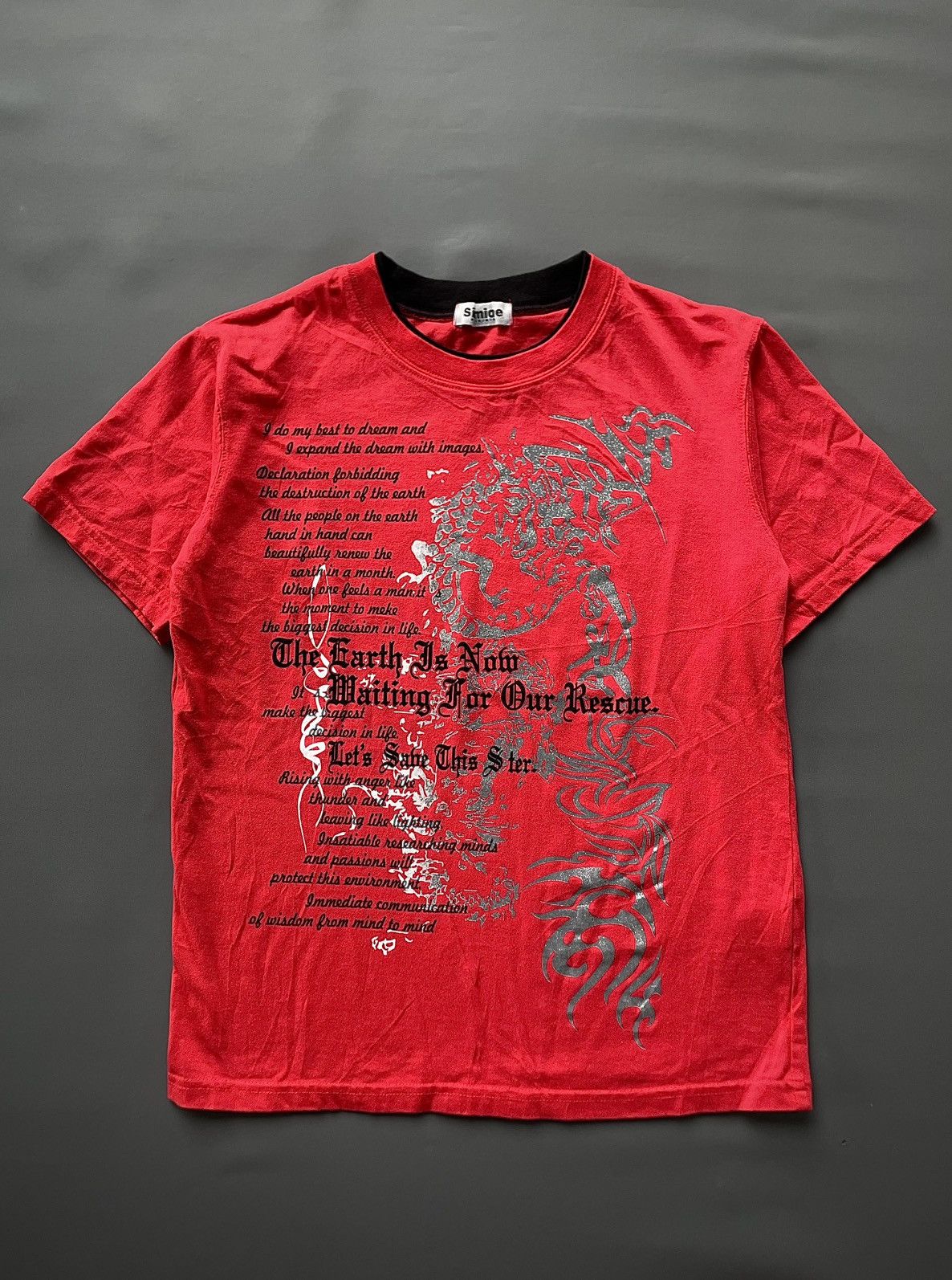 20471120 Japanese Poem Sirmione Grunge Goth Punk Lgb Ifsix Style Size US S / EU 44-46 / 1 - 1 Thumbnail