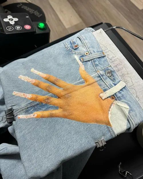 Japanese Brand Miyazawa x Hada Palm Print Baggy Jeans Size US 32 / EU 48 - 5 Thumbnail