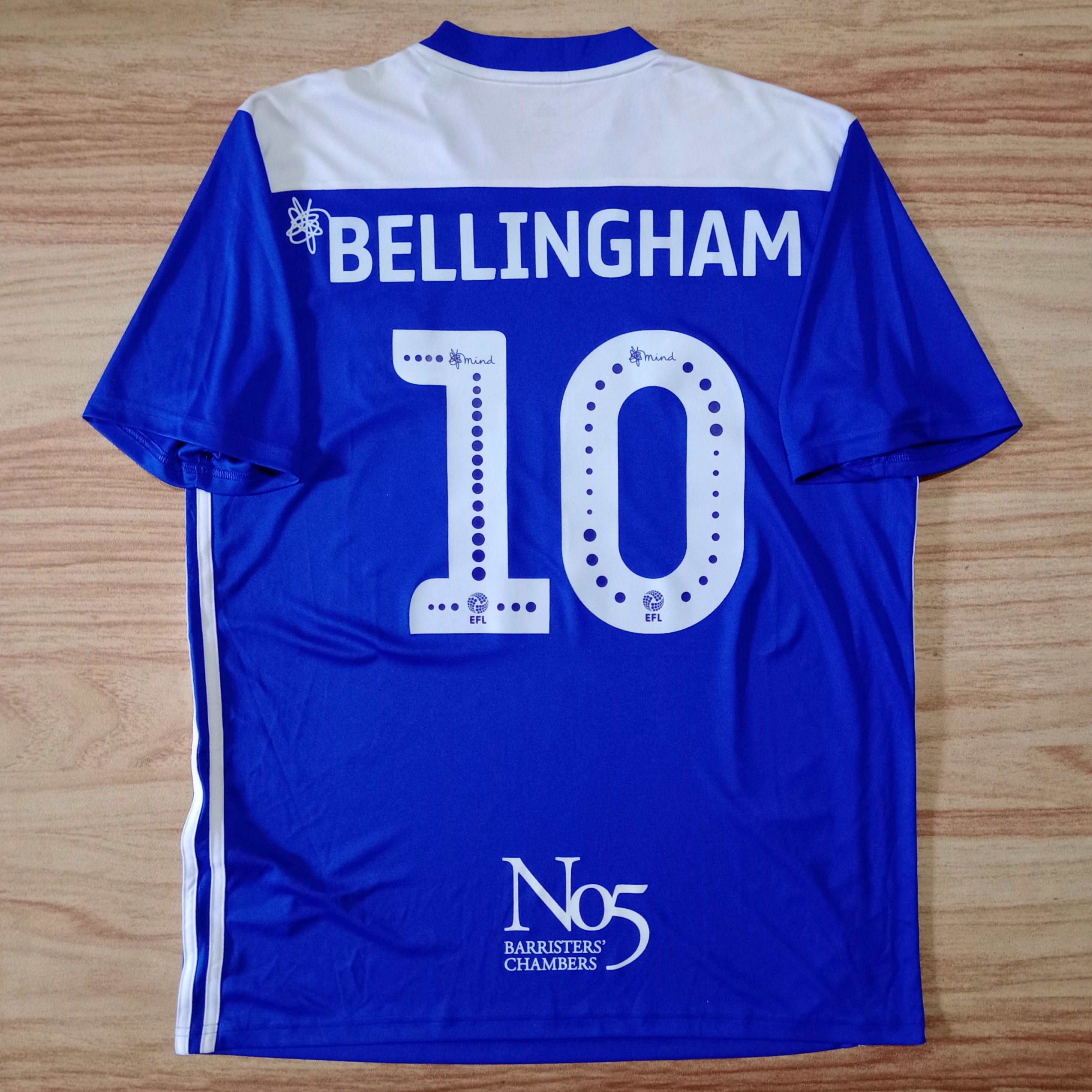Adidas Birmingham City 2018-2019 Home Jersey Jude Bellingham 10 Size US L / EU 52-54 / 3 - 2 Thumbnail