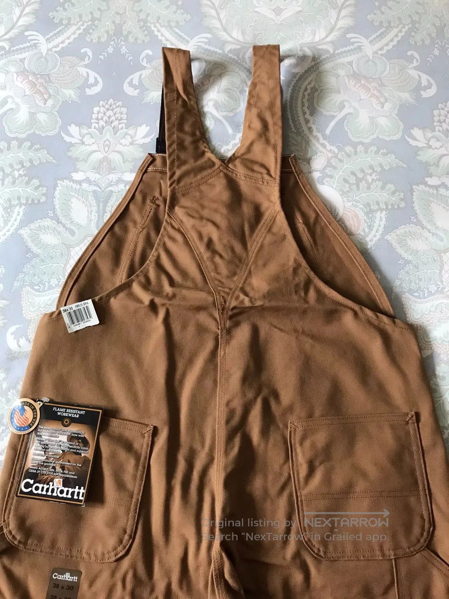 Carhartt Carhartt FRR35 Brown W38L30 Bib Overalls. Size US 38 / EU 54 - 2 Thumbnail