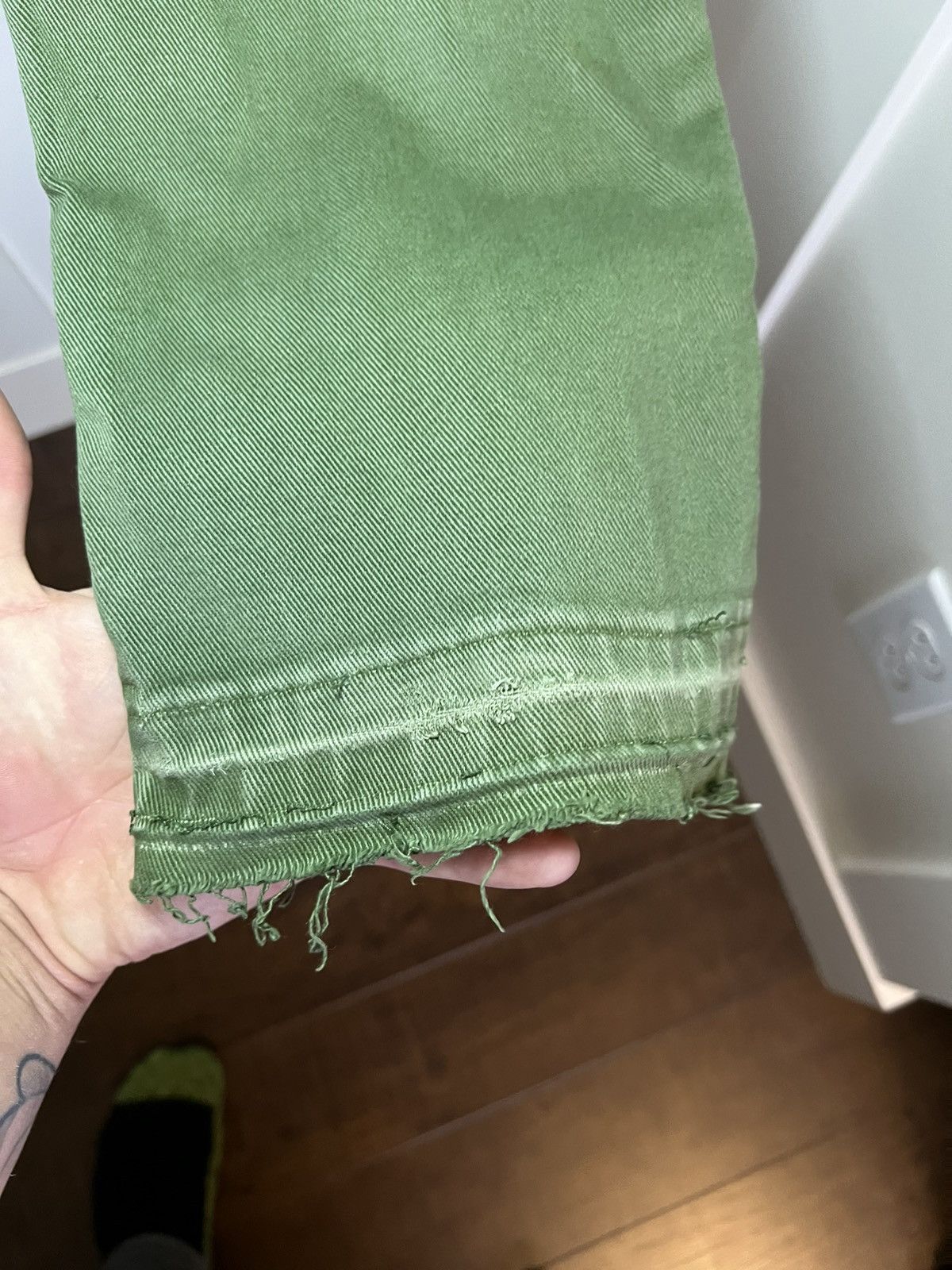 Levi's Vintage Levis 511 green acid slime jeans Size US 33 - 4 Thumbnail
