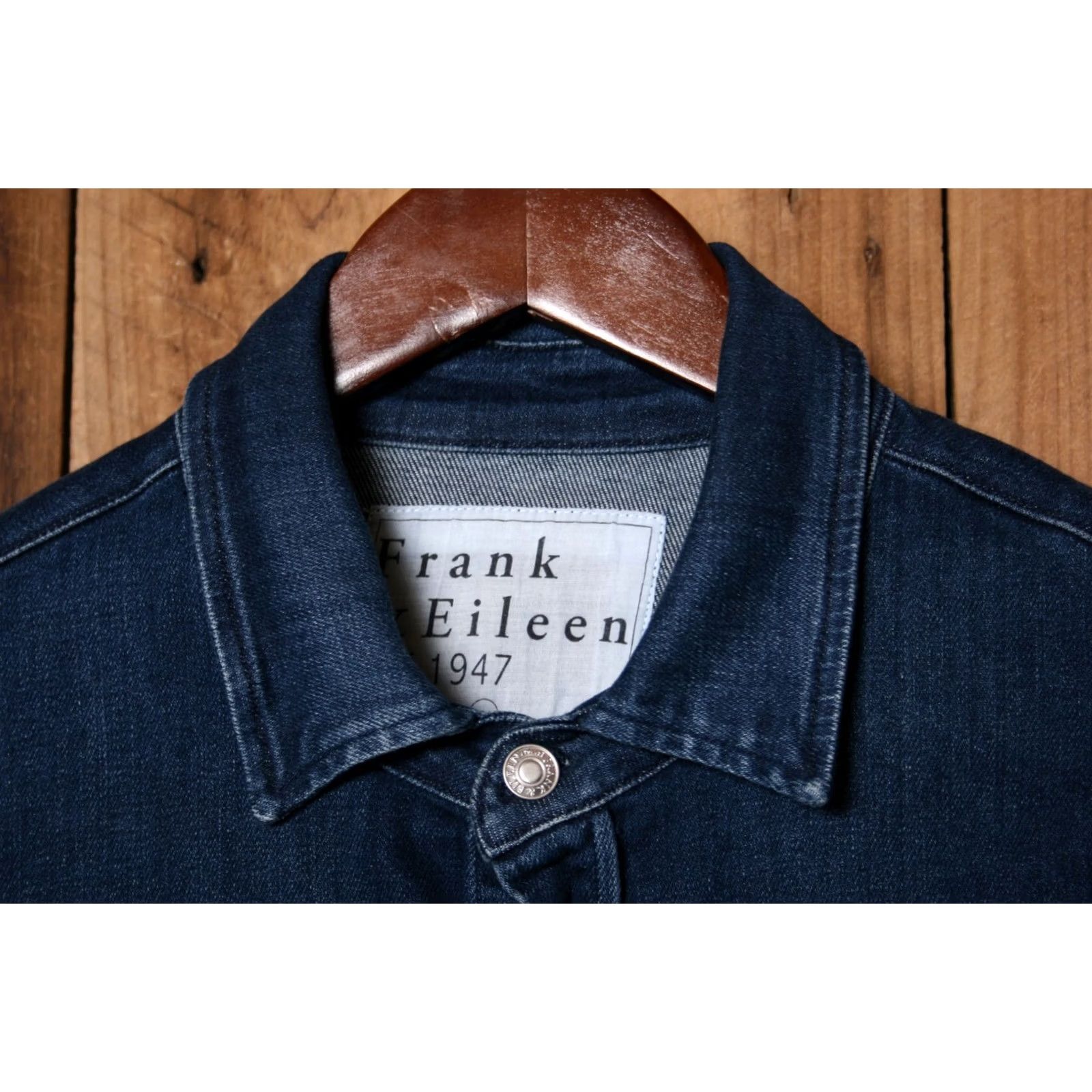 Frank & Eileen FRANK & EILEEN McLoghlins Stretch Denim Oversized Utility Shirt XS/S Blue Women Button-Up 3/4 Sleeve Size XS / US 0-2 / IT 36-38 - 2 Thumbnail