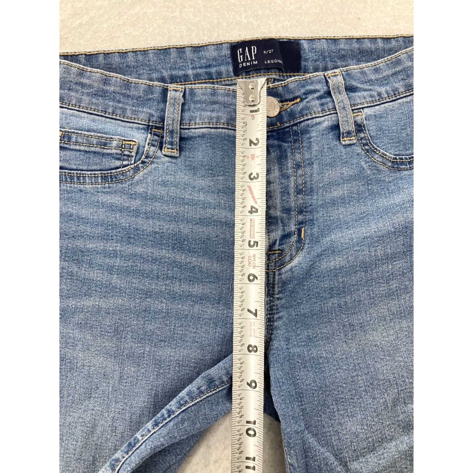 Gap Gap Women’s Skinny Stretch Denim Jeans Size 4 Blue Low Rise 90s Inspired Size 27" / US 4 / IT 40 - 4 Thumbnail