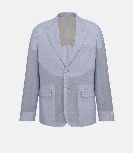 Dior o1w1db10924 Wool Bar Jacket in Blue Size US M / EU 48-50 / 2 - 1 Thumbnail